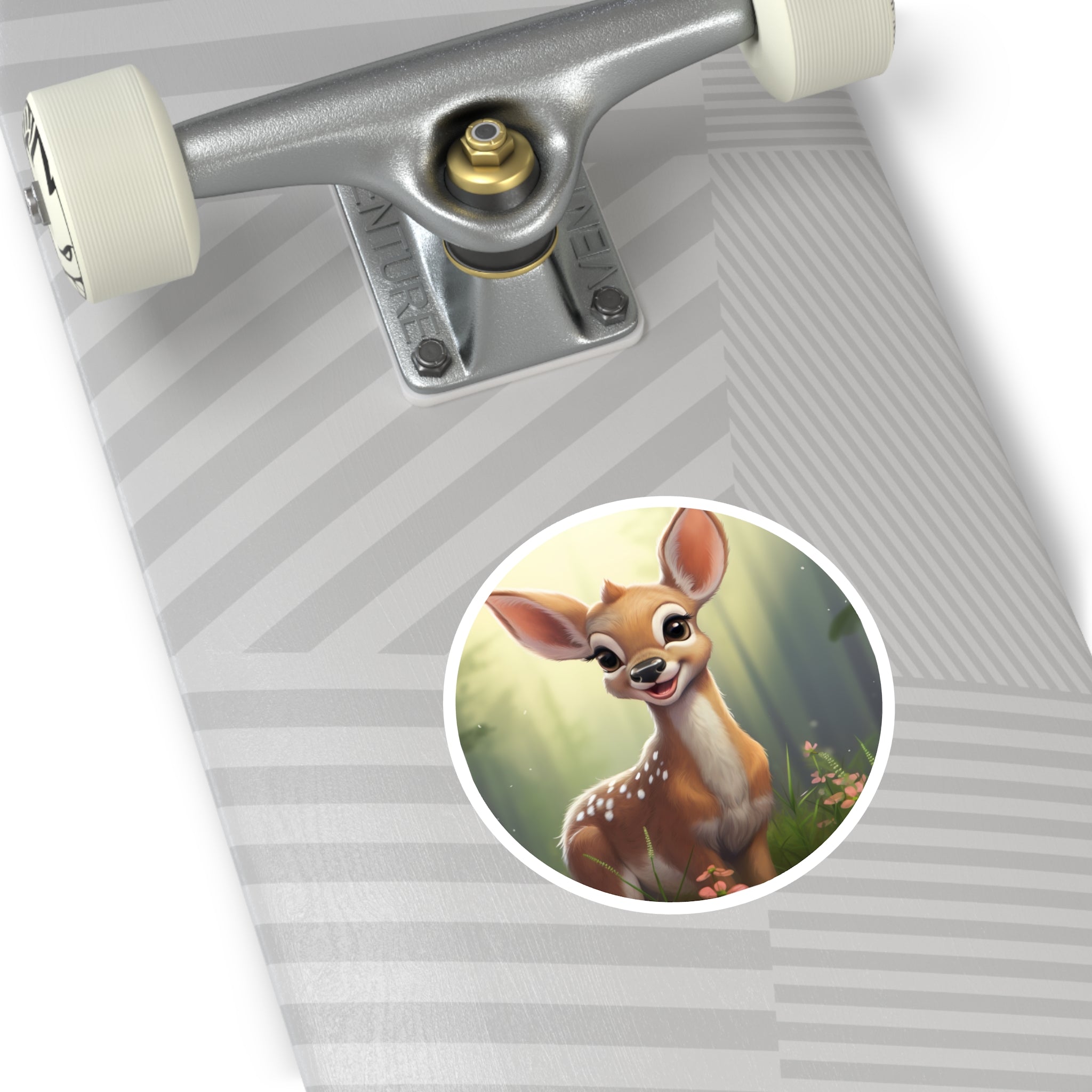 Cute Deer Sticker, Forest Animal Art, Laptop Decor, Whimsical Gift