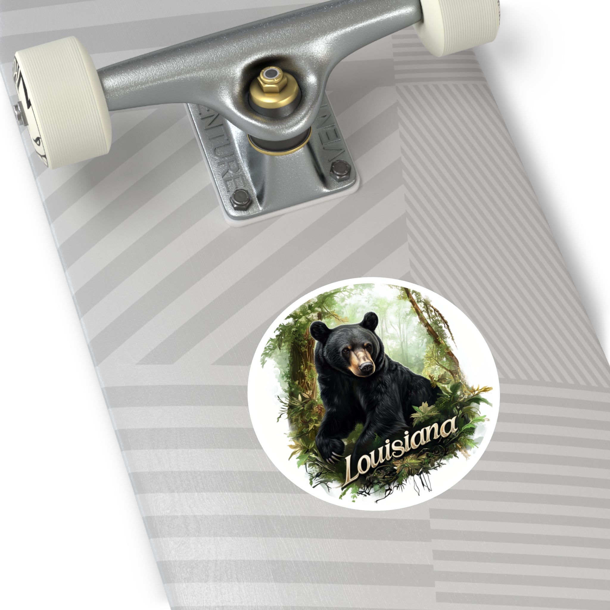 Louisiana Black Bear, Forest Wildlife Sticker, State Animal Art, Nature Design