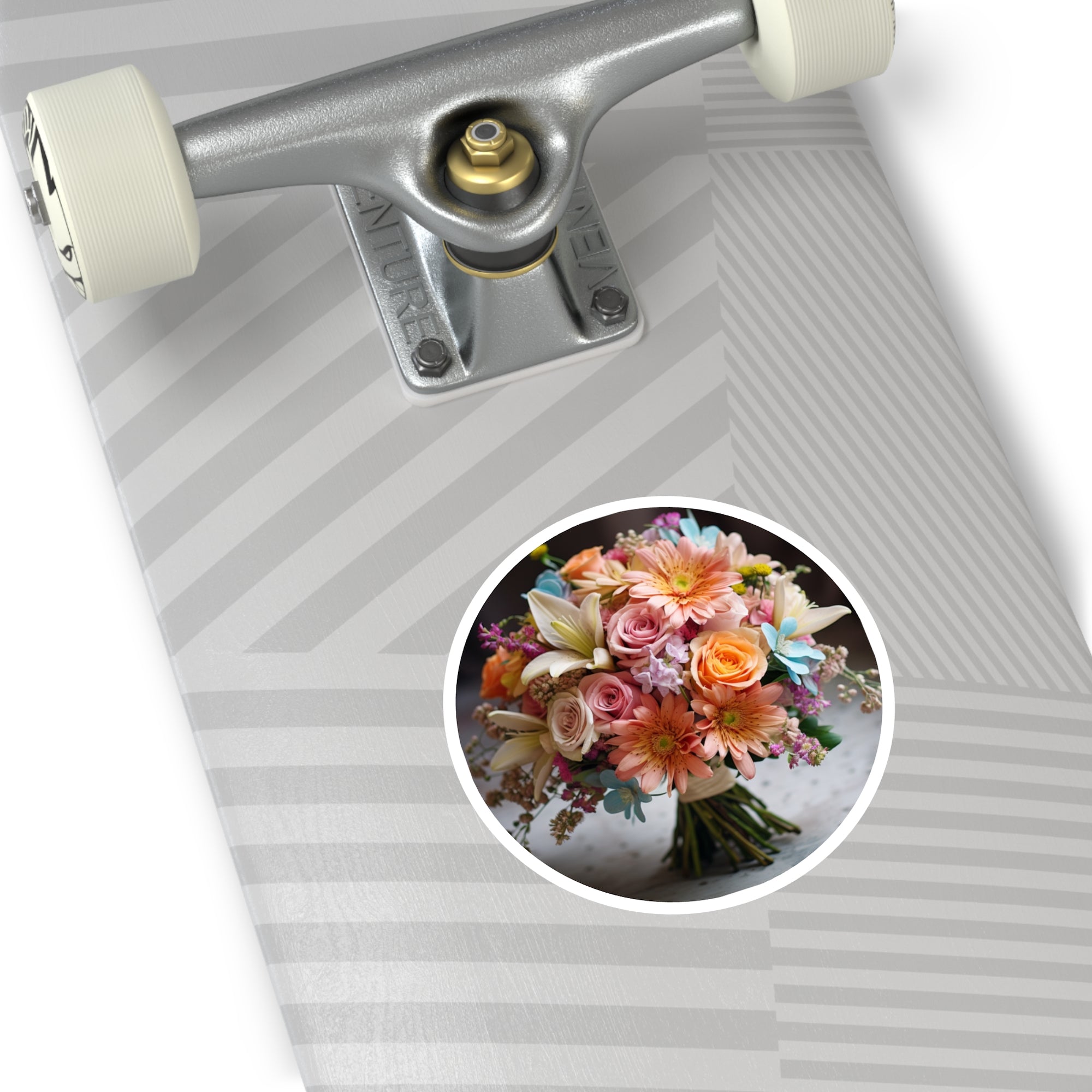 Wedding Bouquet Sticker, Floral Art, Notebook Decor, Romantic Gift