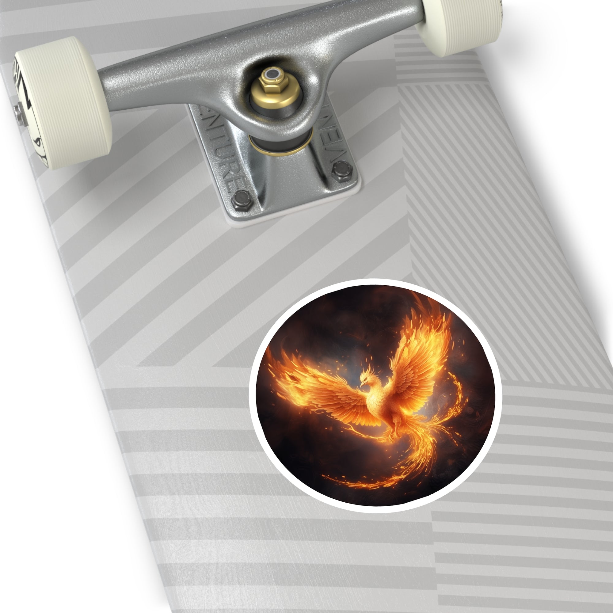 Phoenix Rising Sticker, Fire Bird Art, Rebirth Symbol Design, Mythical Gift