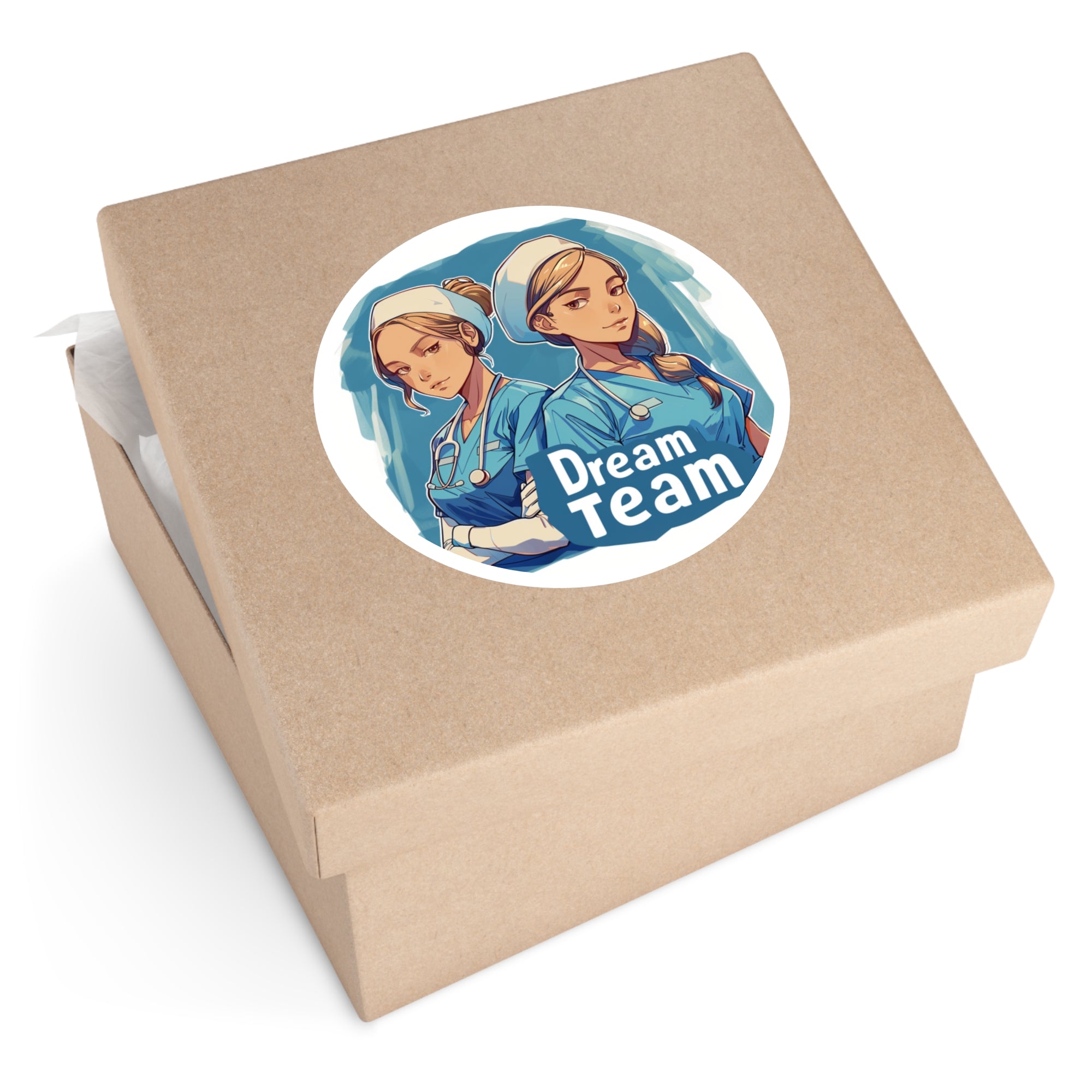 Dream Team Nurses Sticker, Medical Staff Art, Healthcare Design, Appreciation Gift