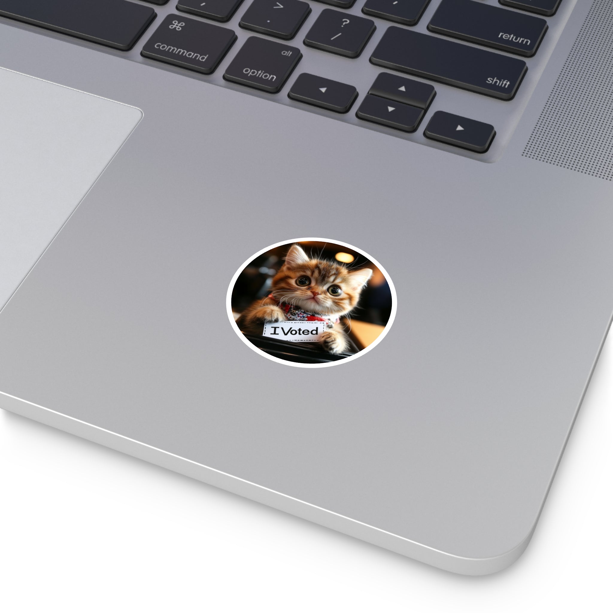 I Voted Cat, Cute Animal Sticker, Whimsical Art, Playful Design