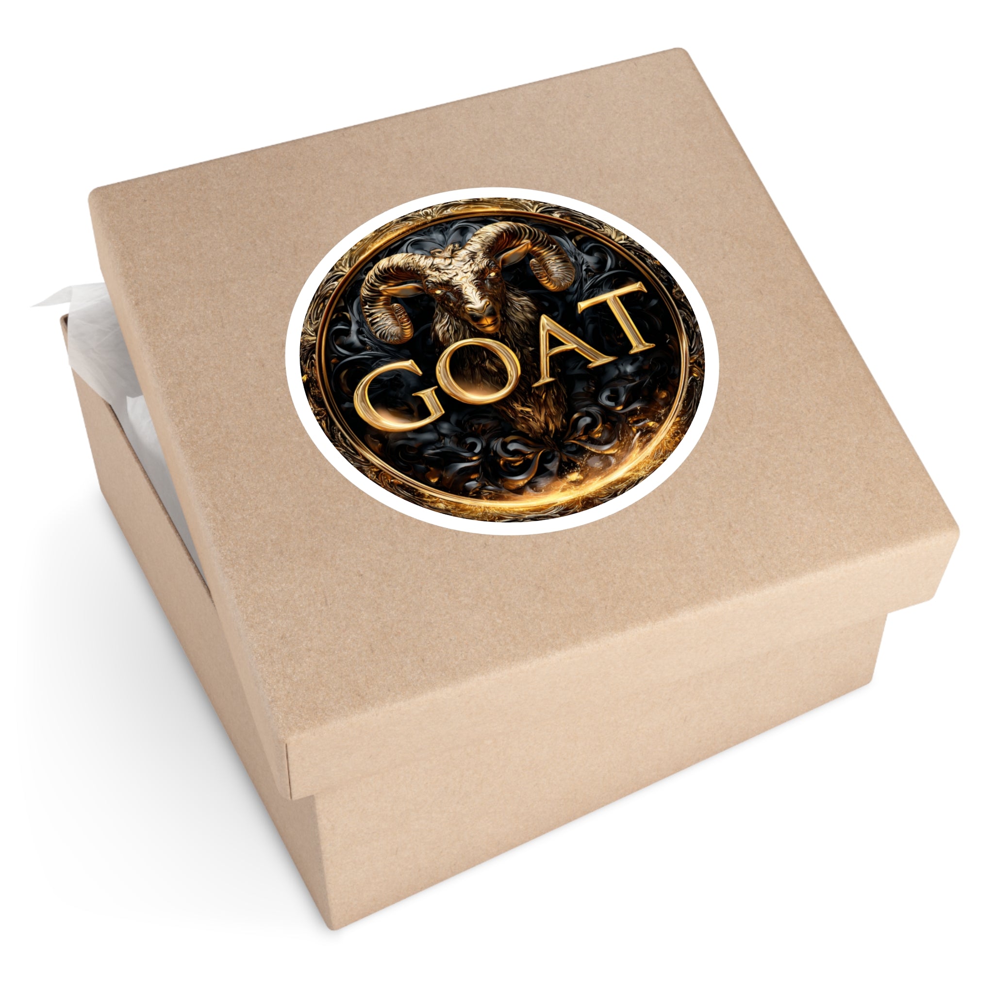 GOAT Lettering, Bold Art Sticker, Laptop Decor, Fun Gift