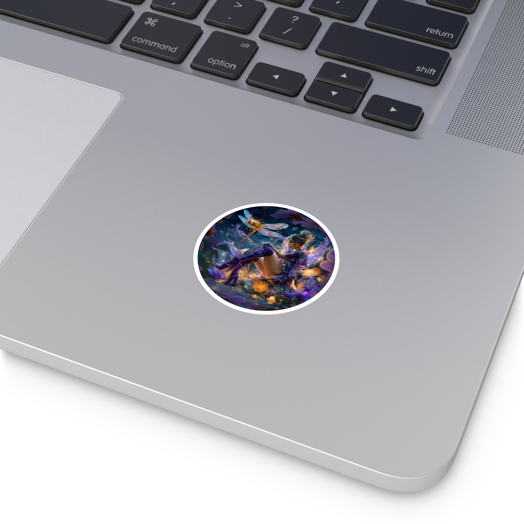 Purple Dragonfly Spirit Sticker