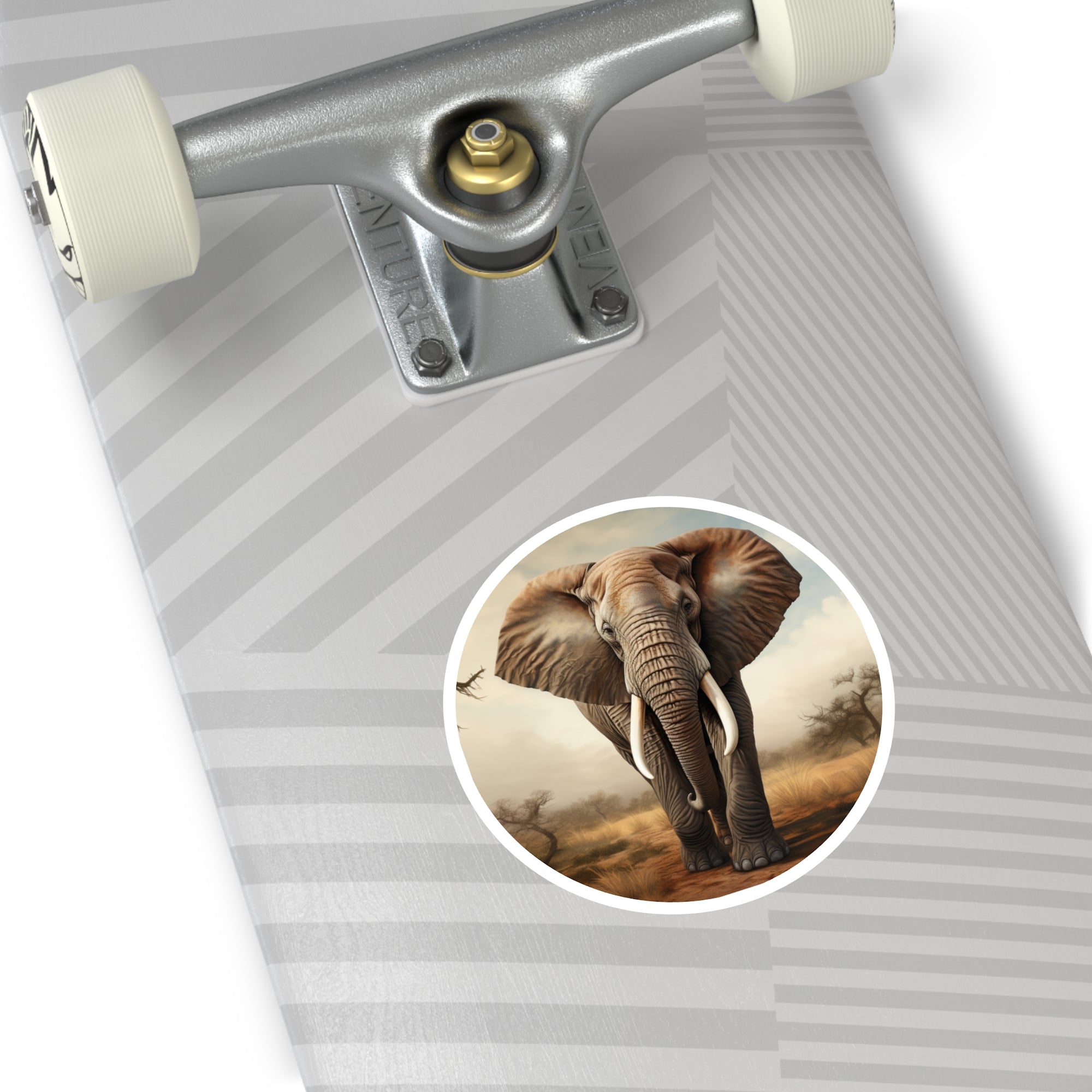 Majestic Elephant, Realistic Animal Sticker, Wildlife Art, Safari Gift