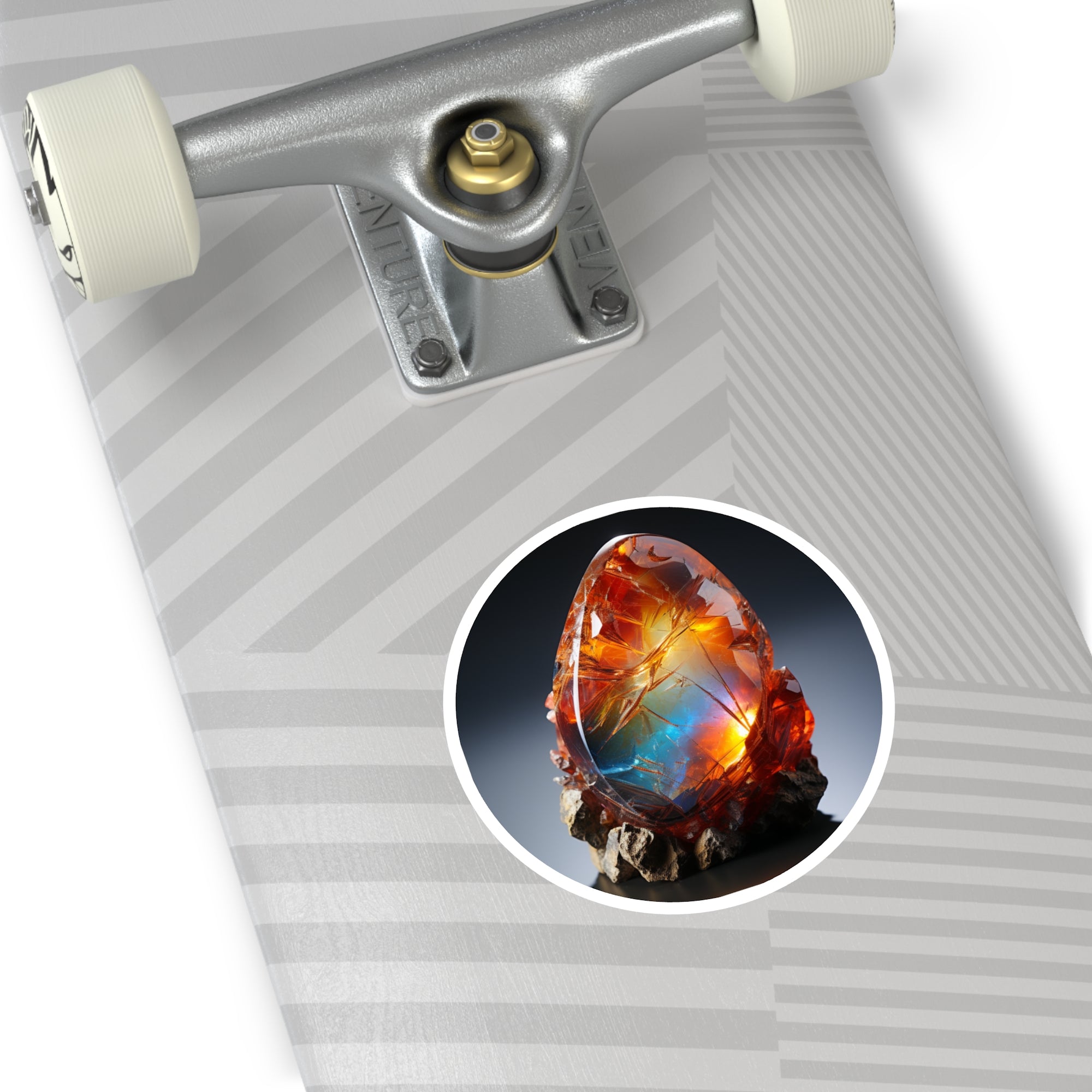 Opal Gem, Artistic Sticker, Notebook Decor, Crystal Gift