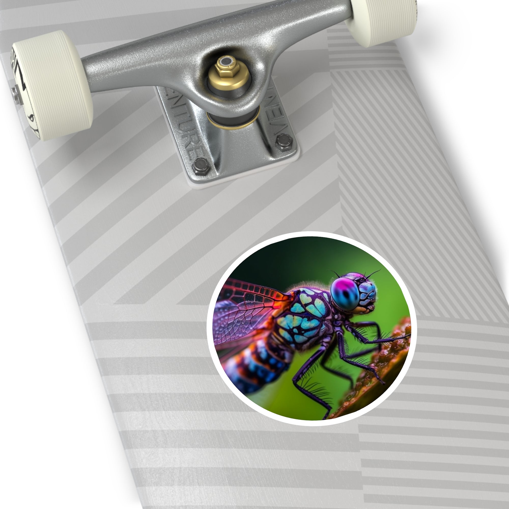 Colorful Dragonfly, Detailed Insect Sticker, Nature Art, Vibrant Design