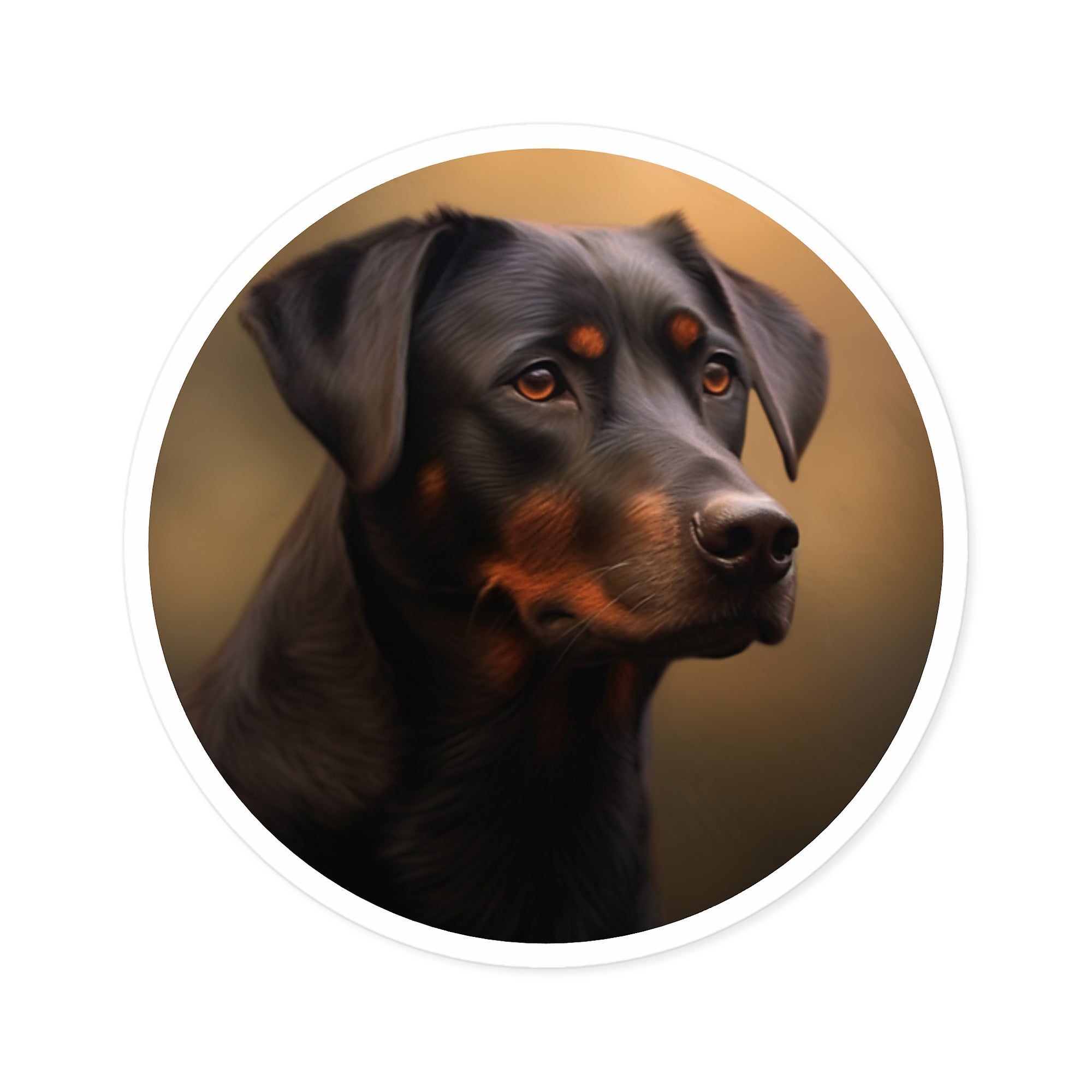 Dog Portrait Sticker, Realistic Art, Pet Decor, Animal Lover Gift