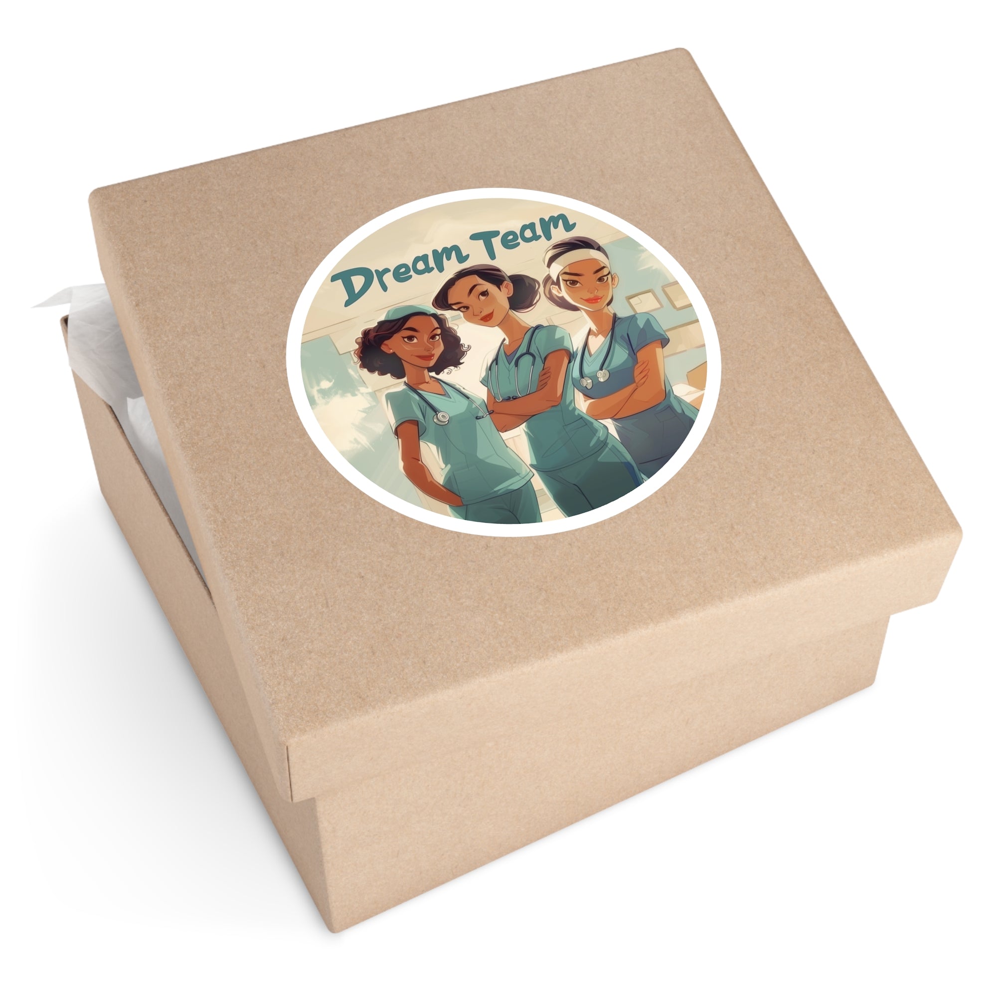 Nurse Dream Team Sticker, Medical Crew Art, Healthcare Hero Design, Appreciation Gift