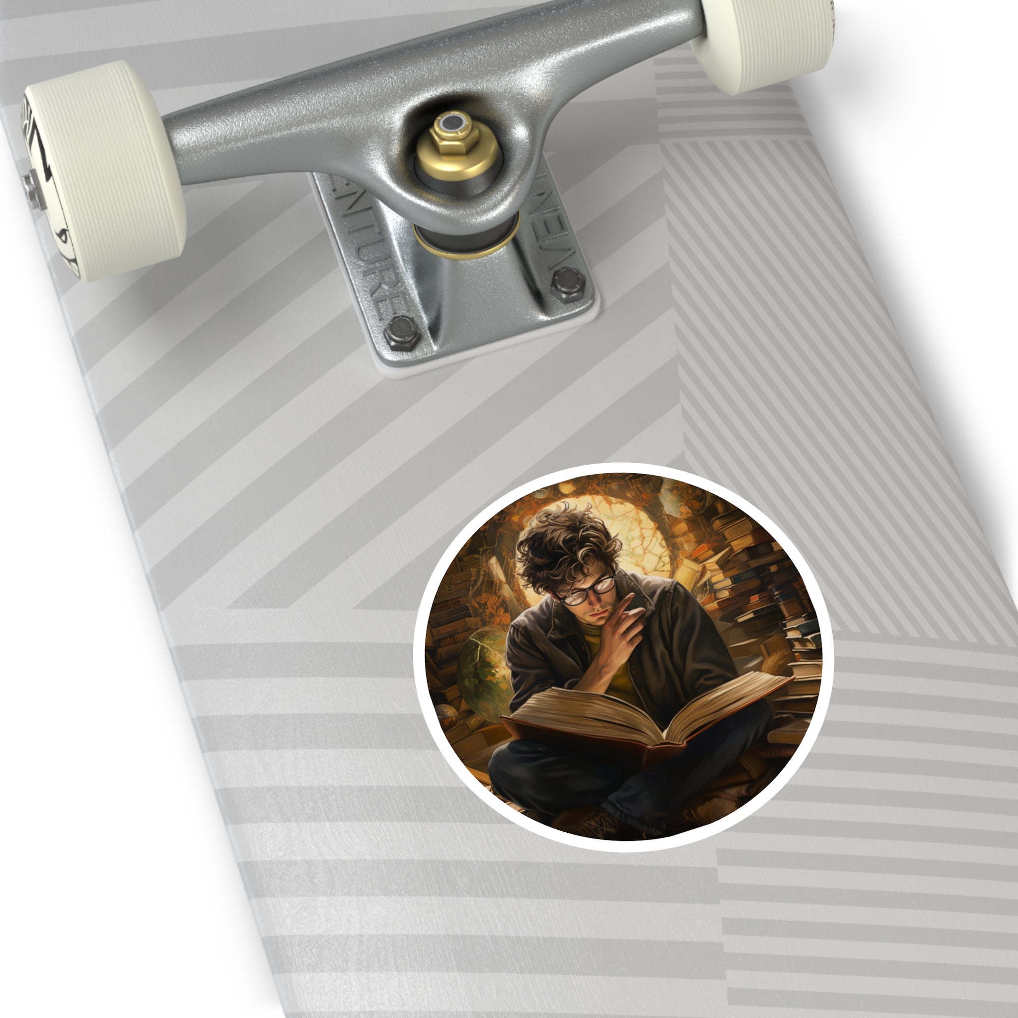 Bookworm Study, Cozy Reading Sticker, Library Vibes, Scholar