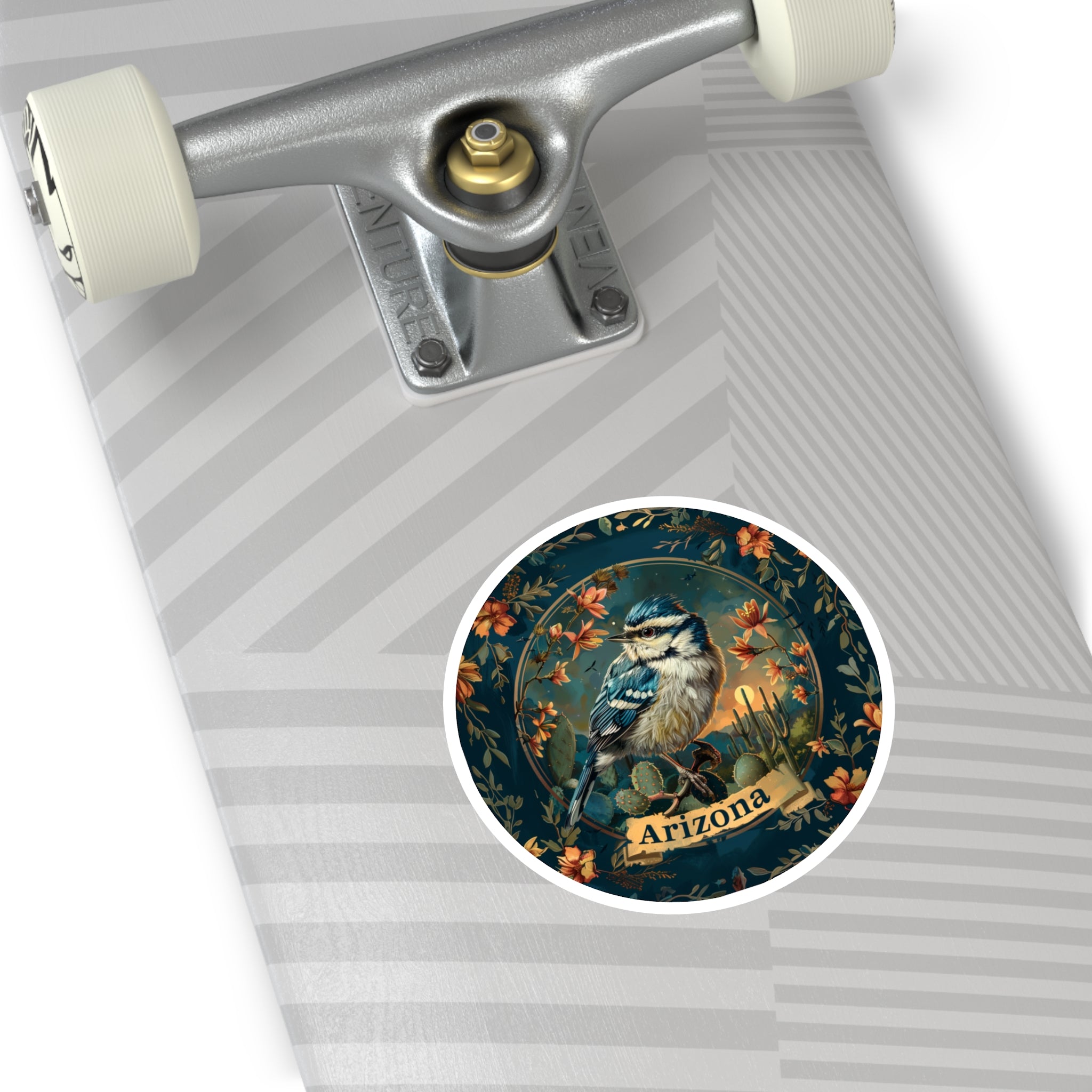 Arizona Wren, Desert Sticker, Nature Decor, Scenic Gift