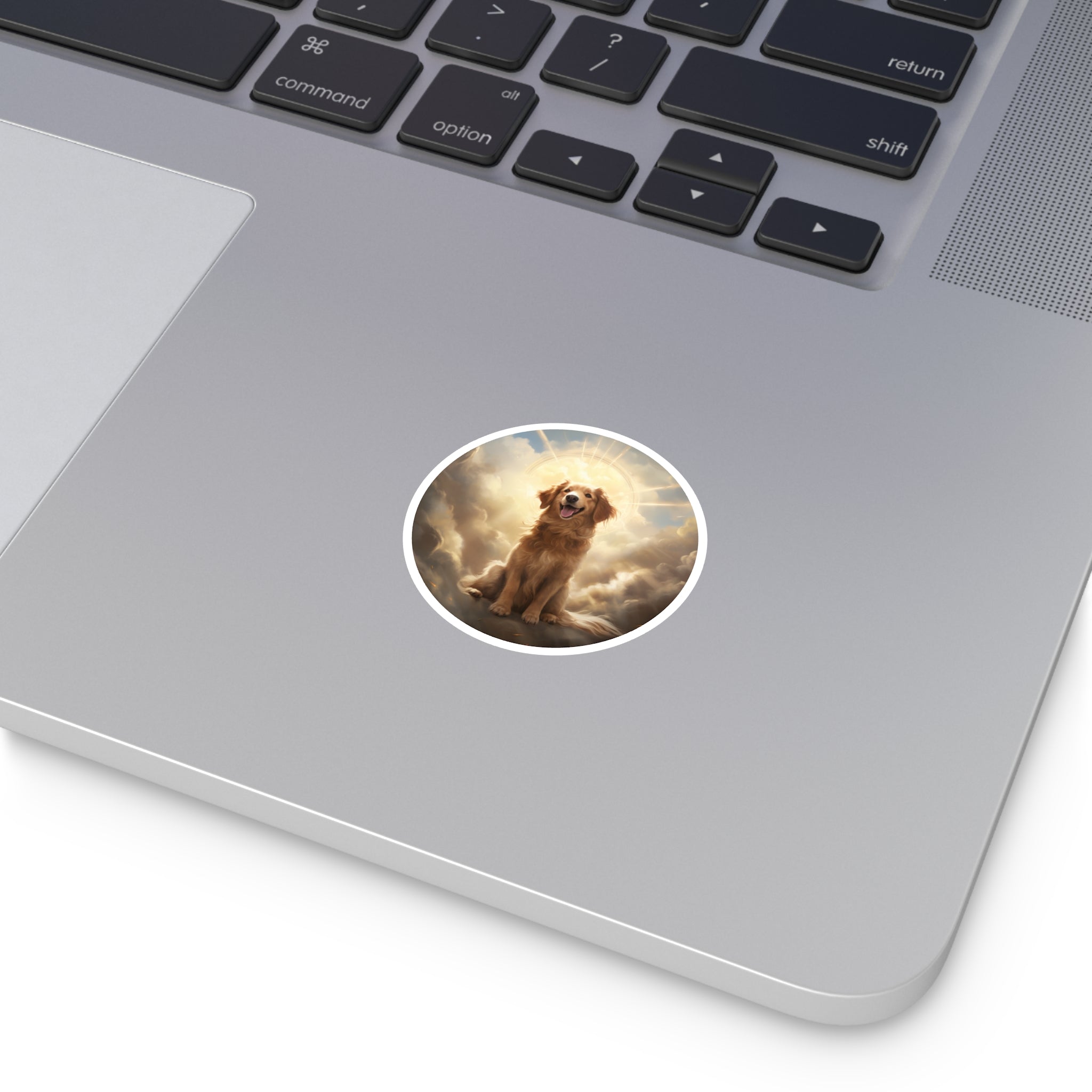 Heavenly Dog Sticker, Angel Pet Design, Spiritual Dog Art