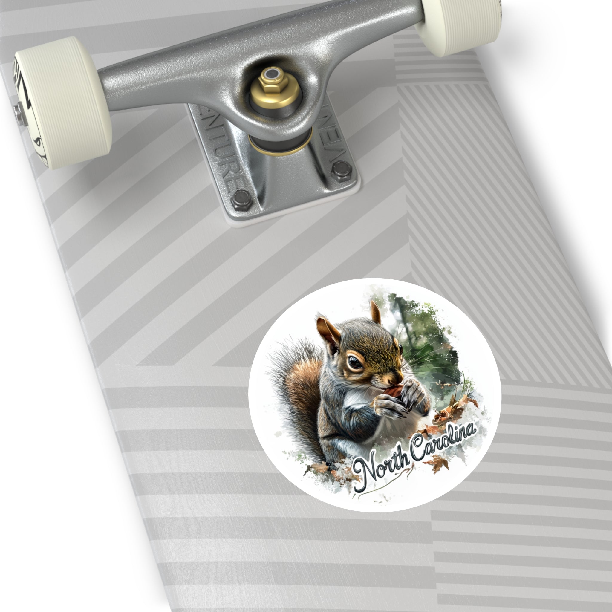 North Carolina Squirrel, Nature Forest Sticker, Laptop or Water Bottle, State Wildlife Design