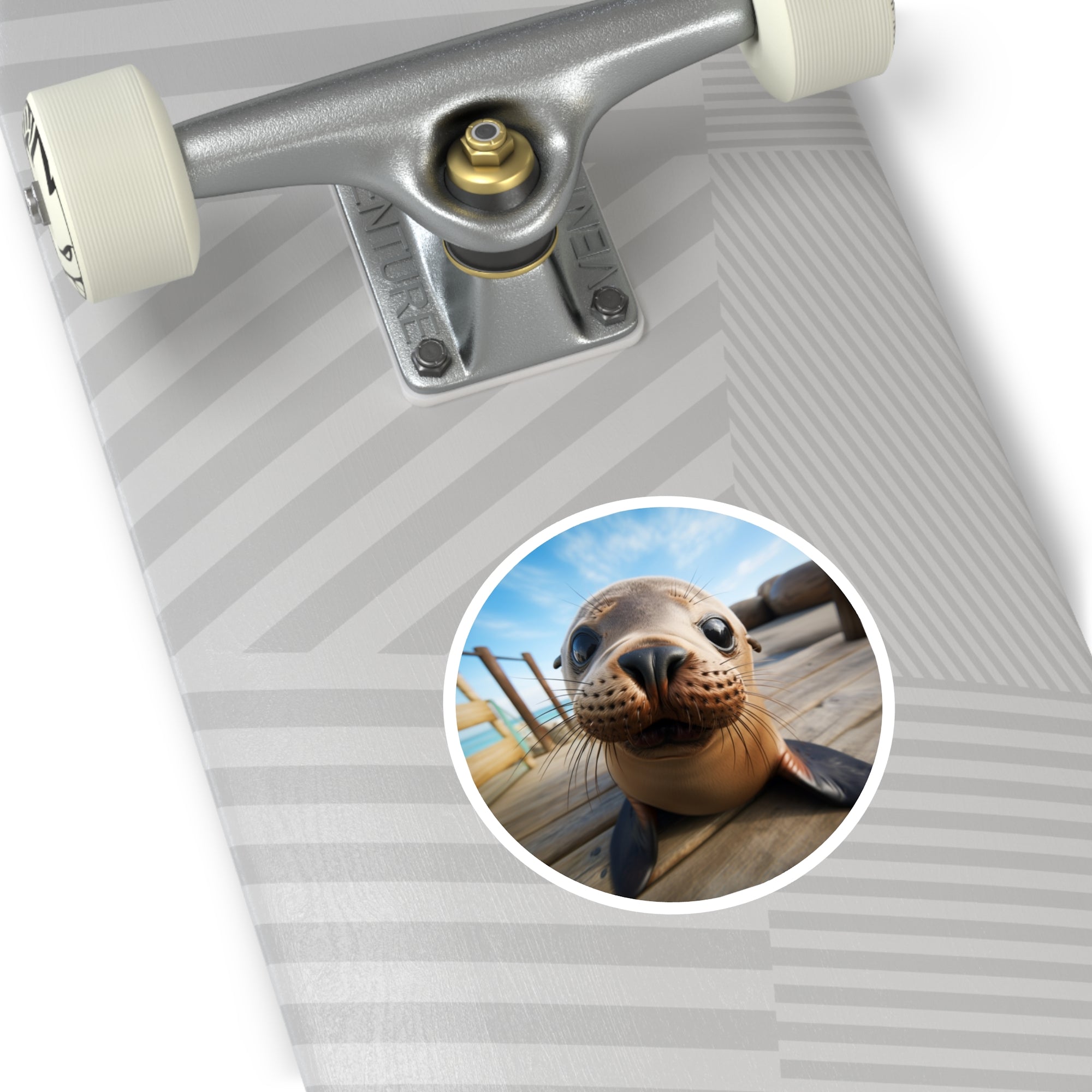 Cute Sea Lion Sticker, Ocean Animal Art, Adorable Marine Design, Happy Gift