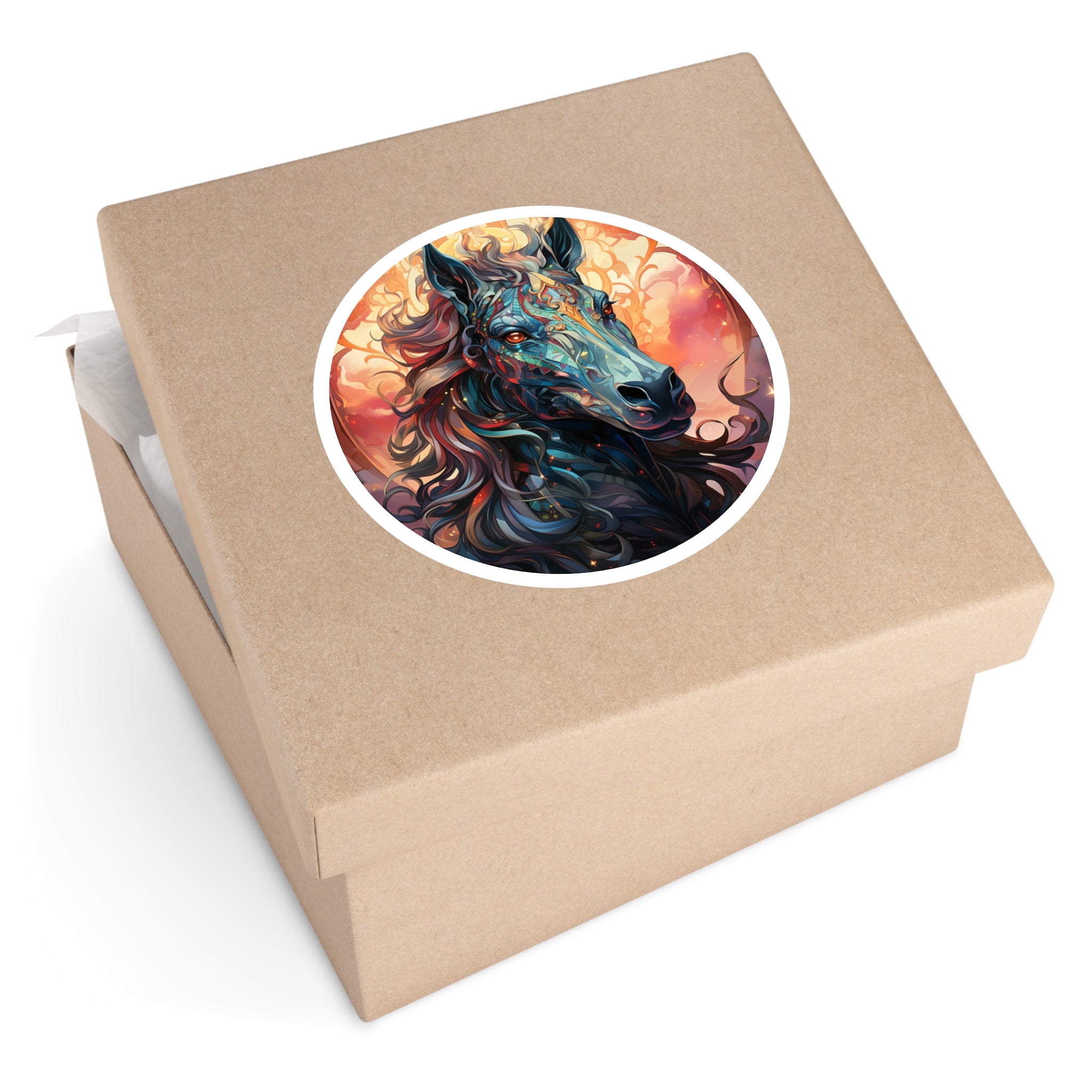 Fantasy Horse, Artistic Sticker, Notebook Decor, Unique Gift