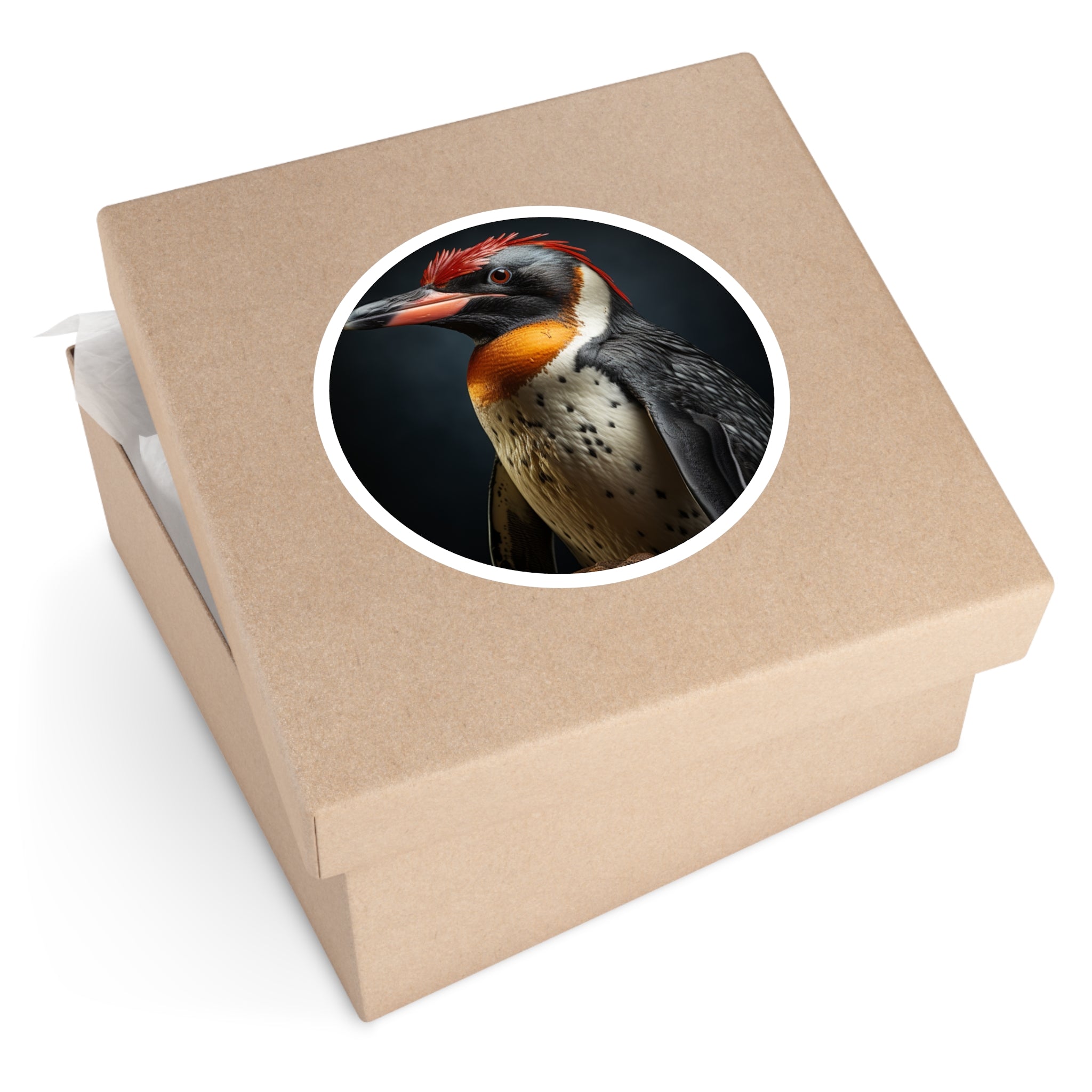 Galápagos Penguin Sticker, Ultra-Realistic Design, Cold Climate Theme, Wildlife Art