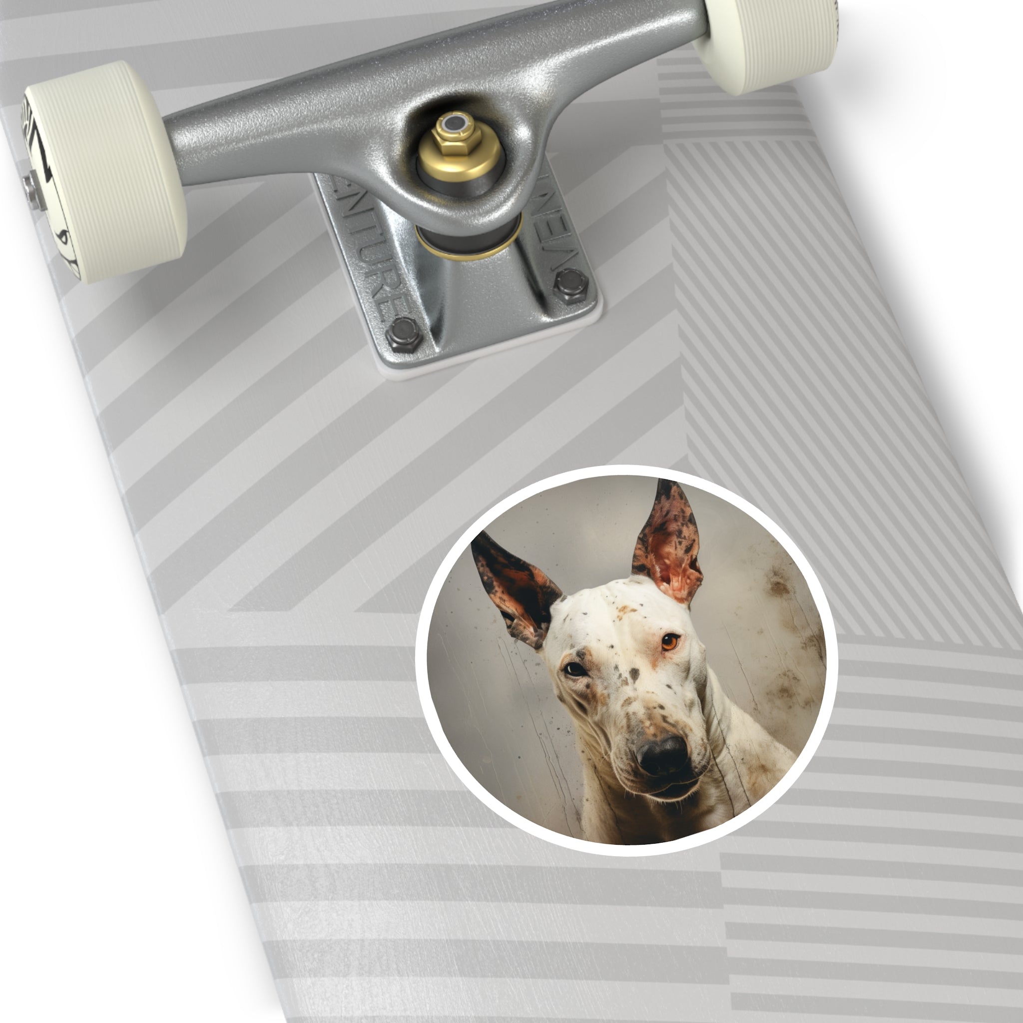 Bull Terrier, Minimalist Dog Sticker, Wabi-Sabi Art, Simple Beauty