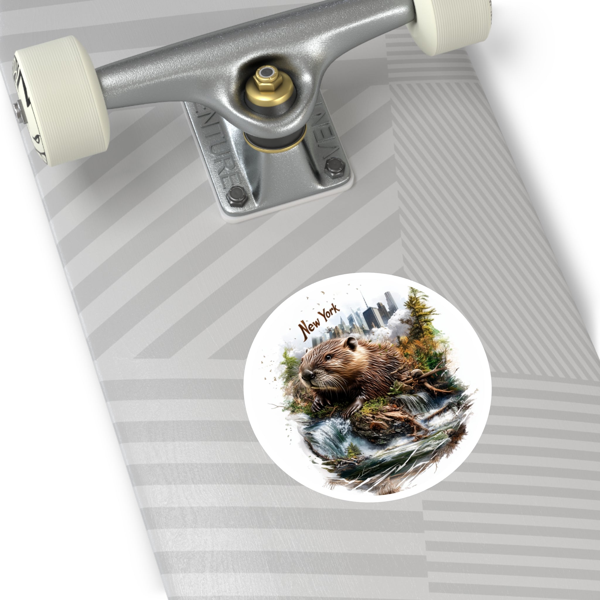 New York Beaver Falls, Nature and City Sticker, Laptop or Water Bottle, State Art