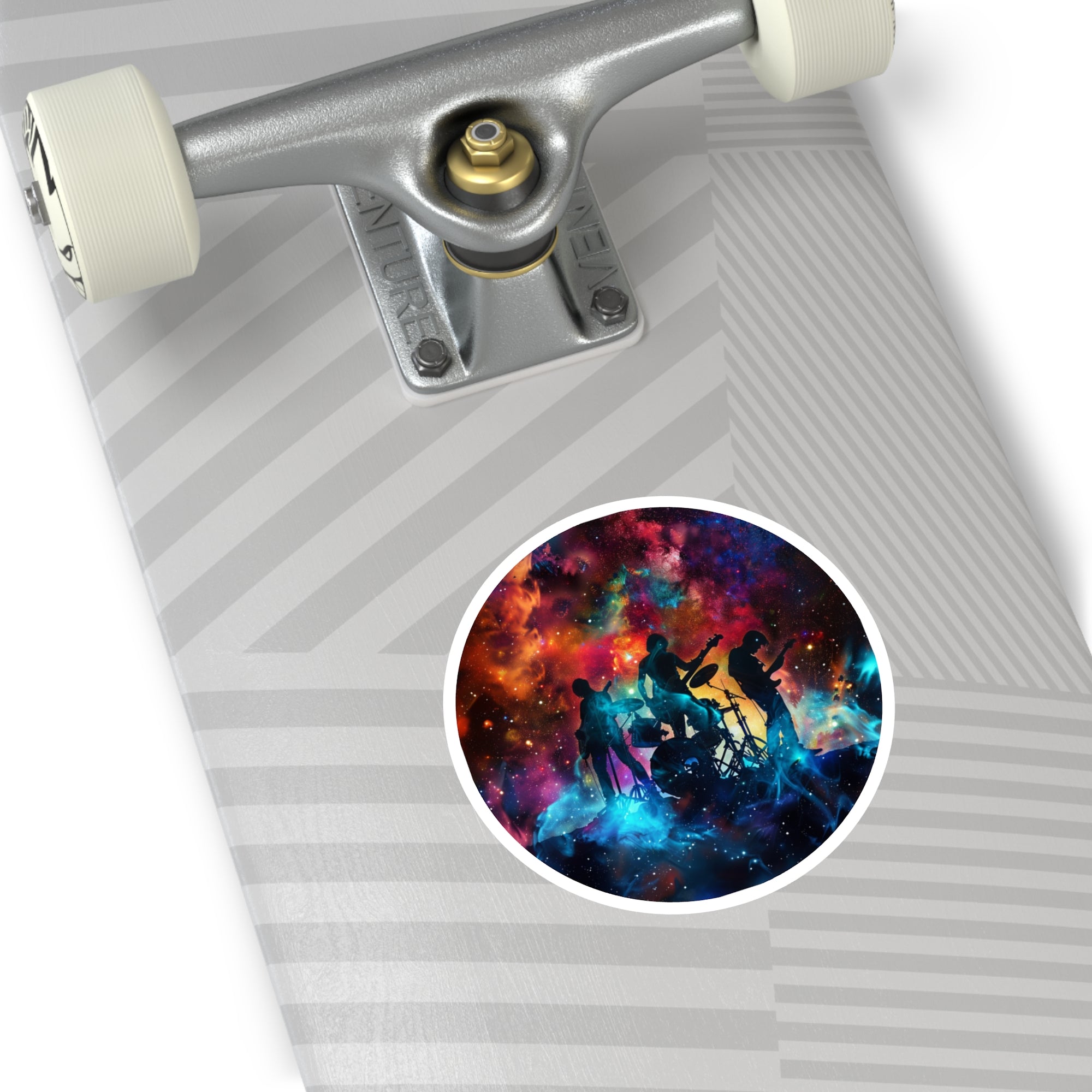 Galactic Band, Space Rock Sticker, Music Art, Cosmic Design