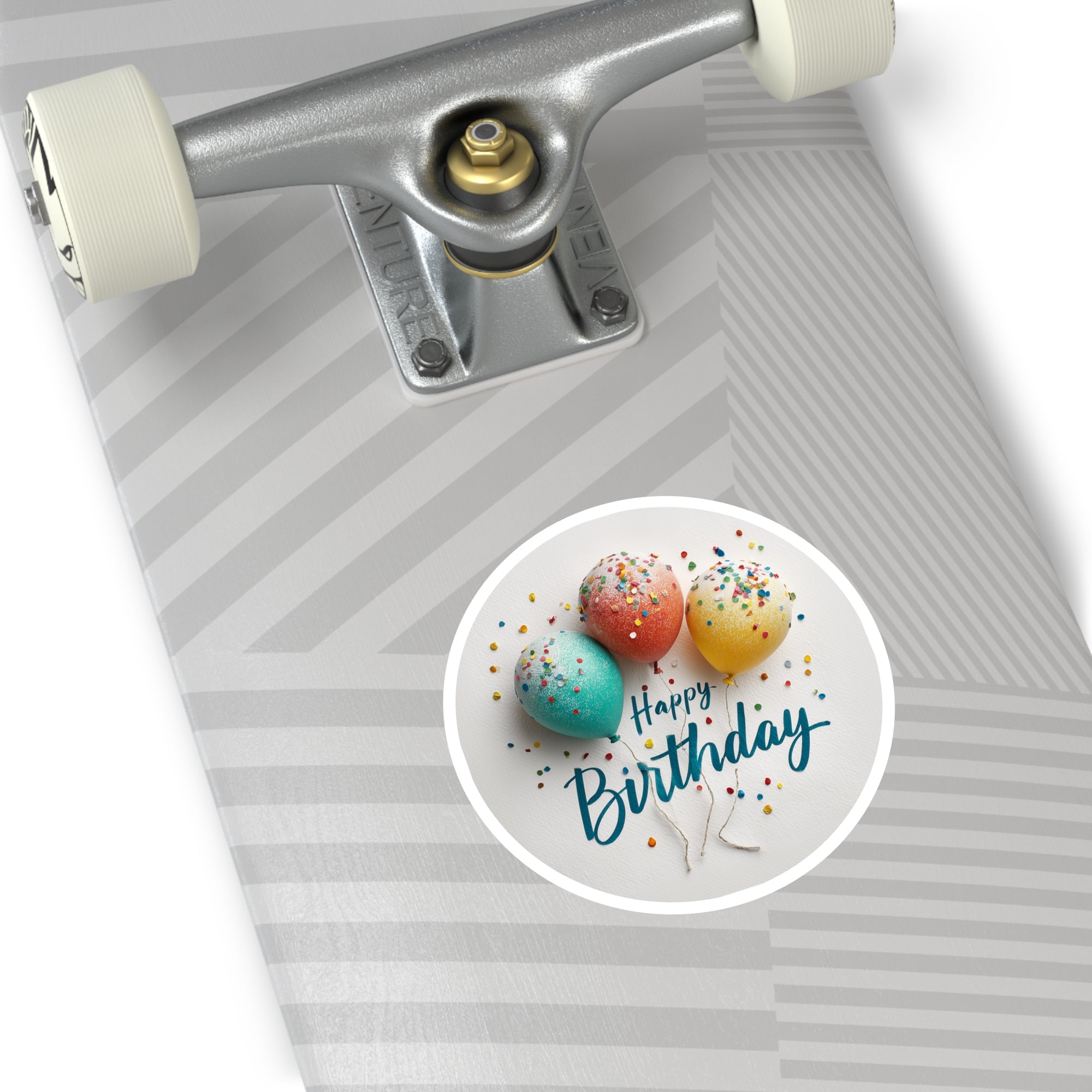 Birthday Balloons Sticker, Confetti Art, Colorful Celebration Design, Fun Party Aesthetic