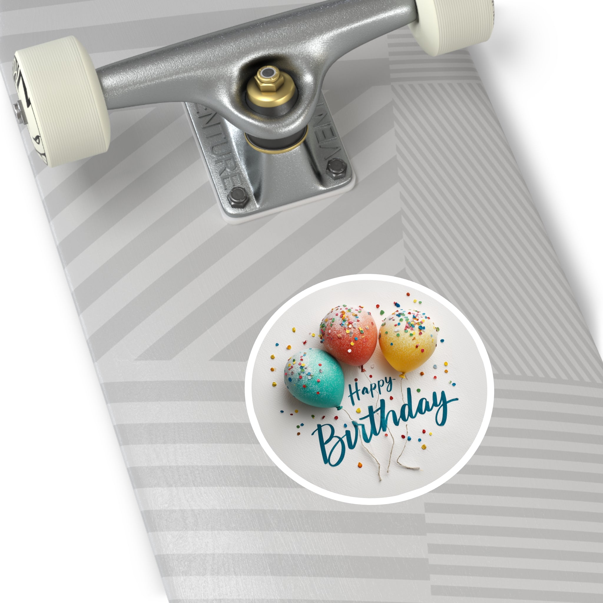 Birthday Balloons Sticker, Confetti Art, Colorful Celebration Design, Fun Party Aesthetic