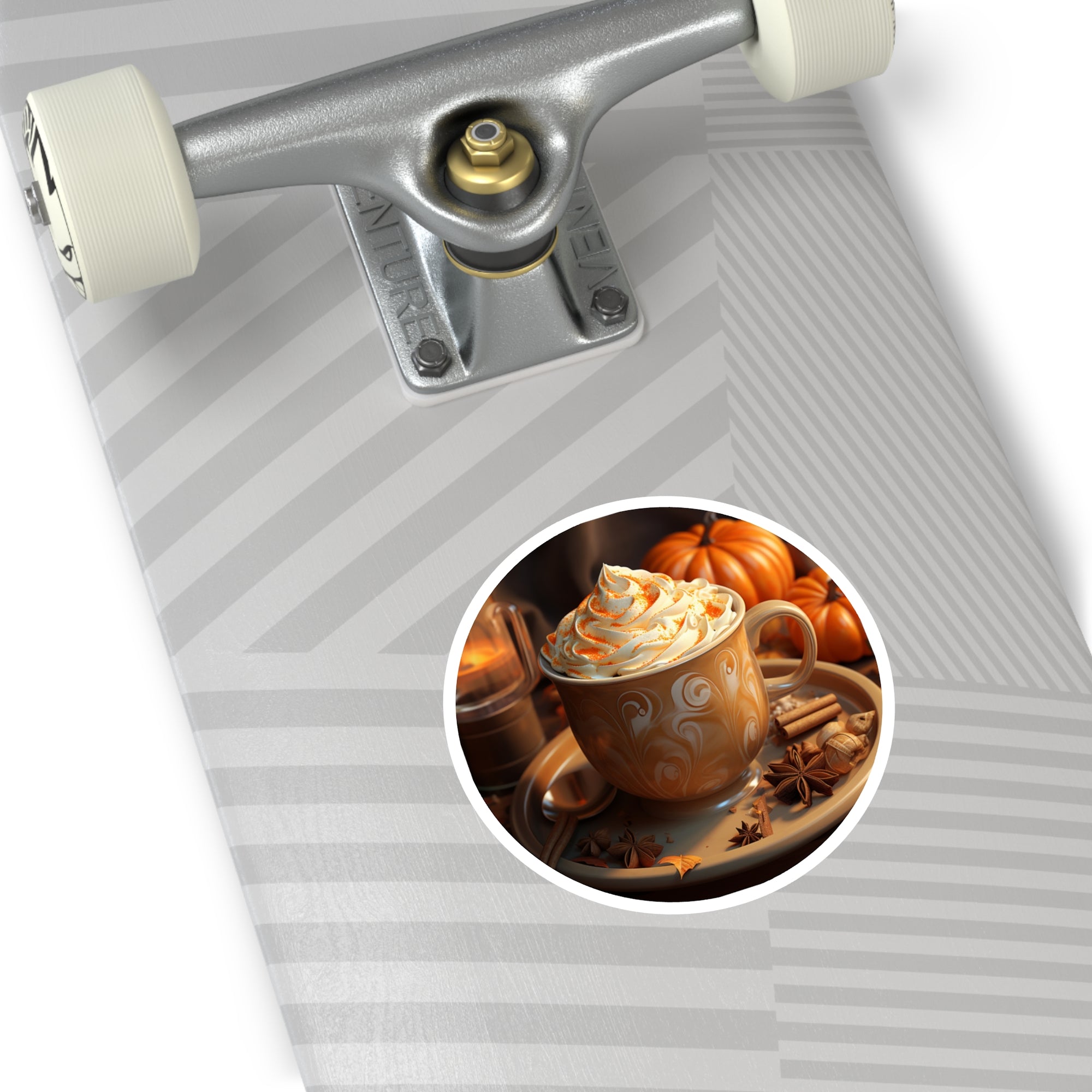 Pumpkin Spice Sticker, Autumn Drink Art, Cozy Season Design, Fall Gift