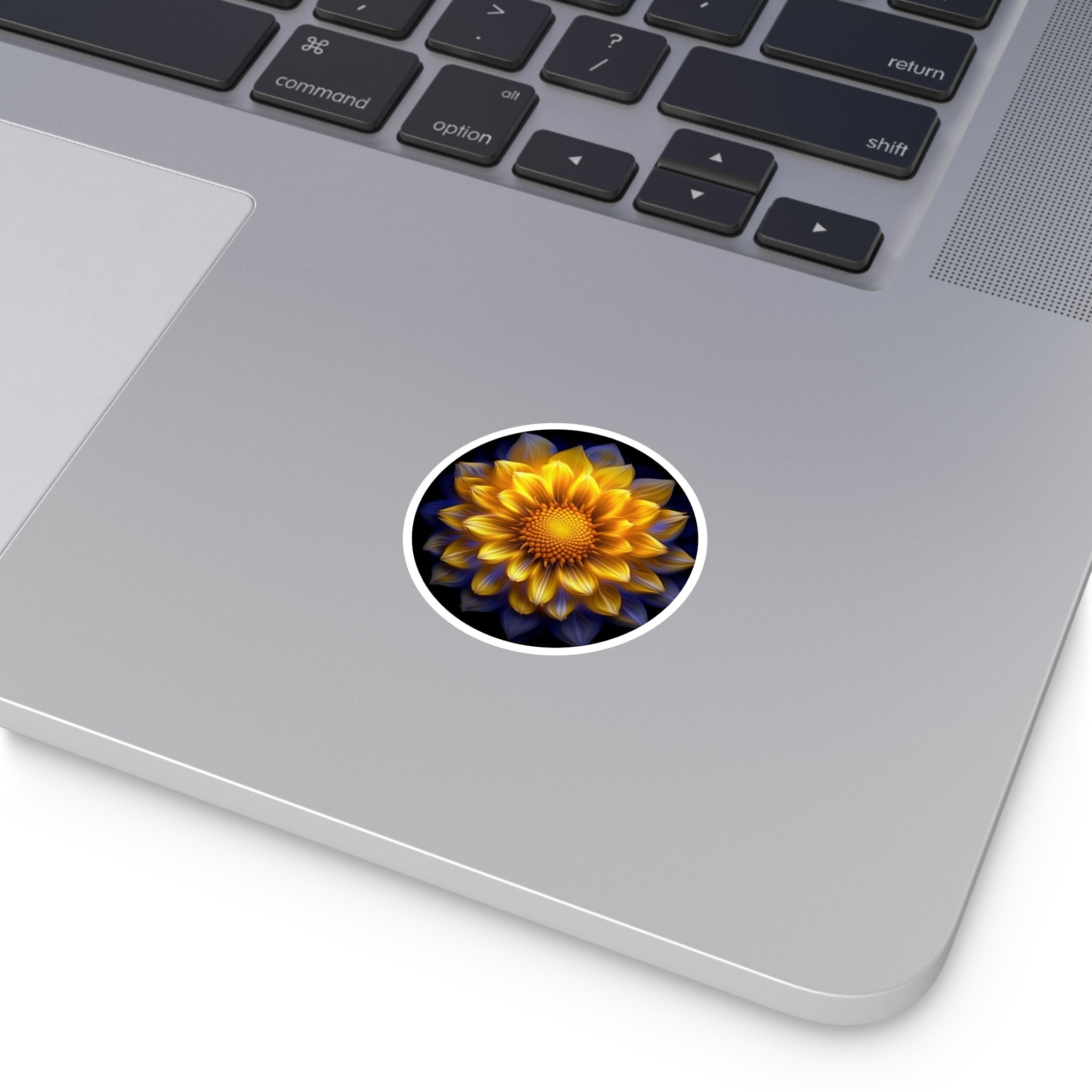 Sunflower Close-Up, Floral Art Sticker, Bright Decor, Nature Gift