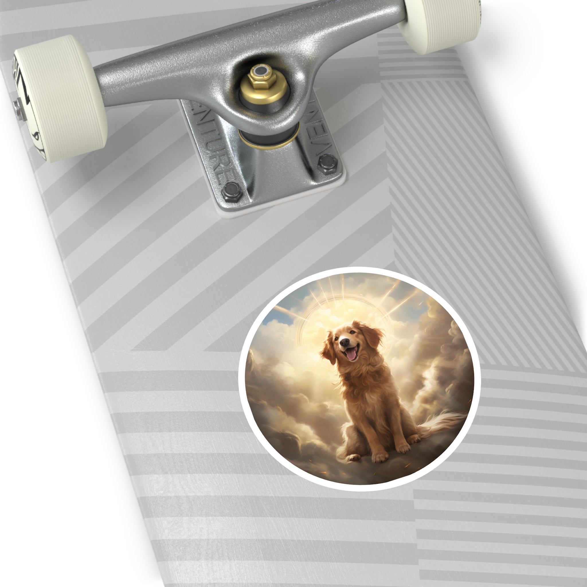 Heavenly Dog Sticker, Angel Pet Design, Spiritual Dog Art