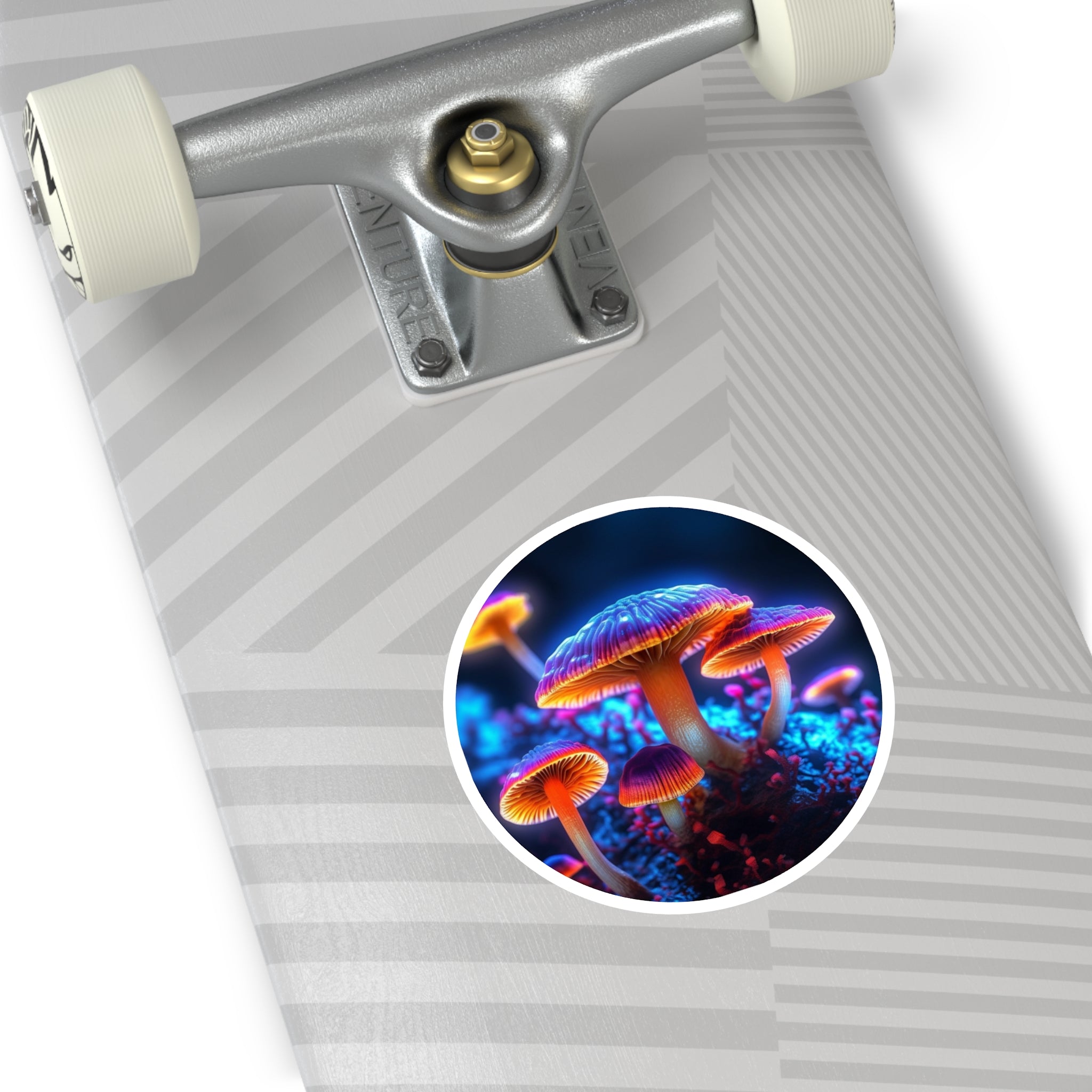 Mushroom Lights, Nature Art Sticker, Forest Decor, Unique Gift