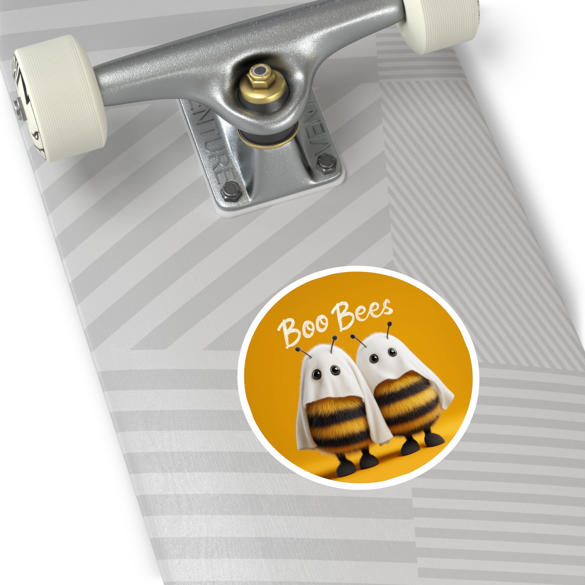 Boo Bees Sticker, Funny Halloween Design, Cute Bee Art, Playful Gift