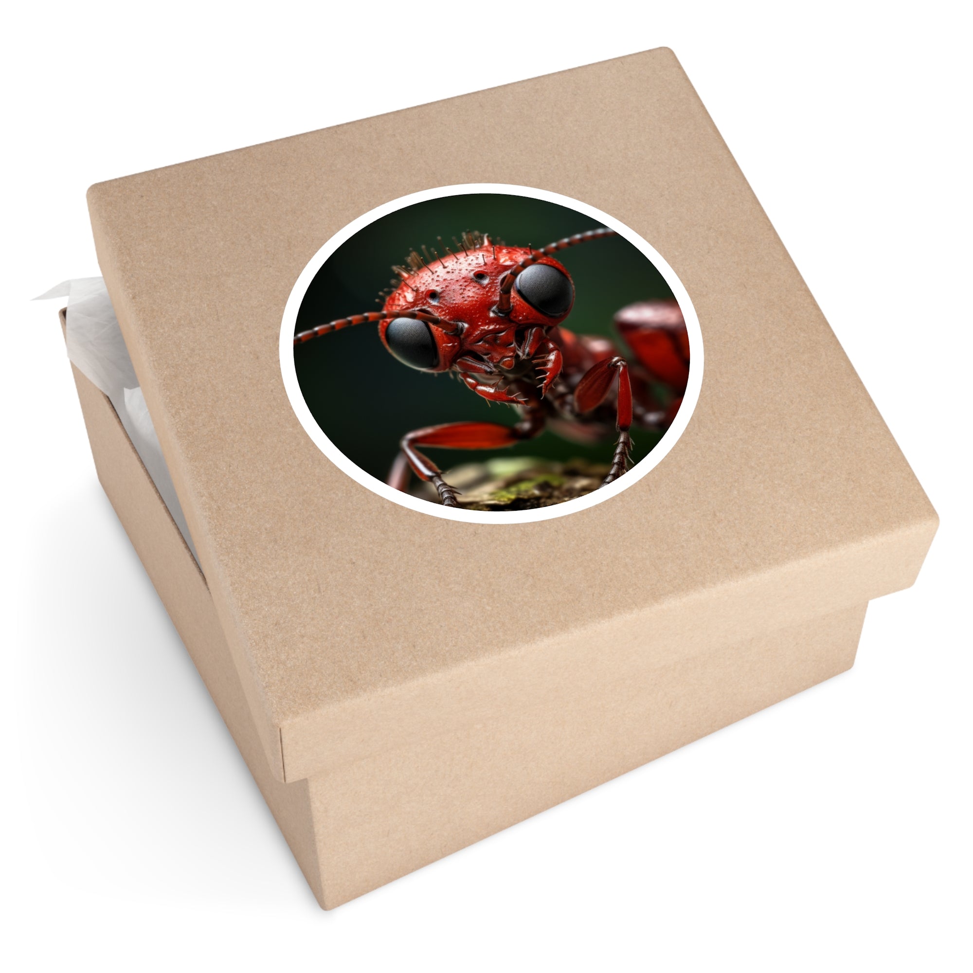 Red Ant, Macro Insect Sticker, Laptop Decal, Nature Close-Up Gift