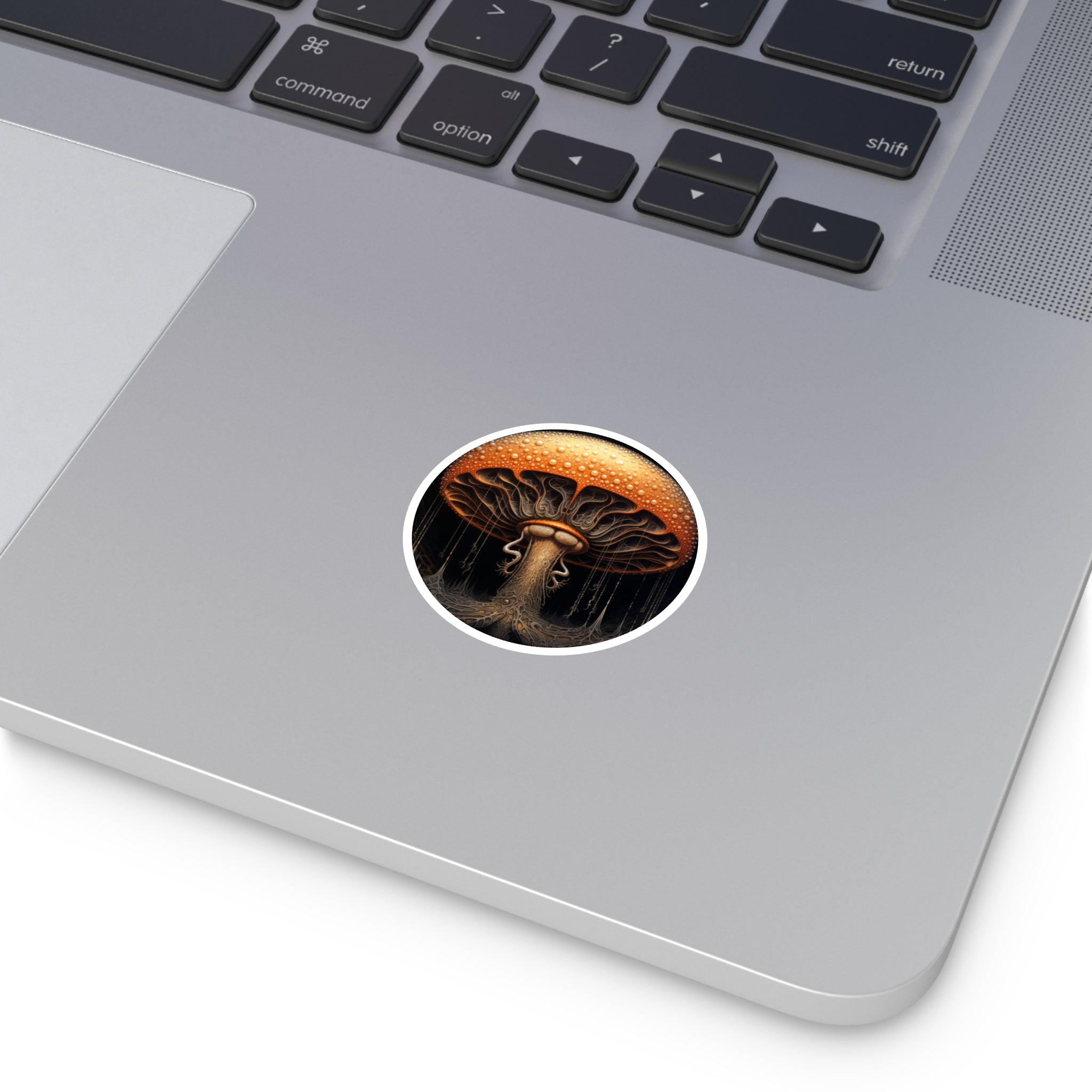 Ornate Mushroom, Nature Art Sticker, Notebook Decor, Forest Gift