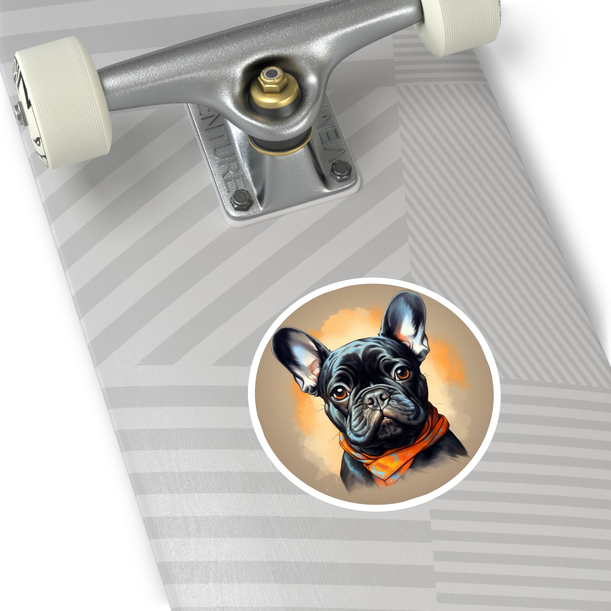 French Bulldog Sticker, Artistic Pet Design, Colorful Portrait, Dog Lover Gift