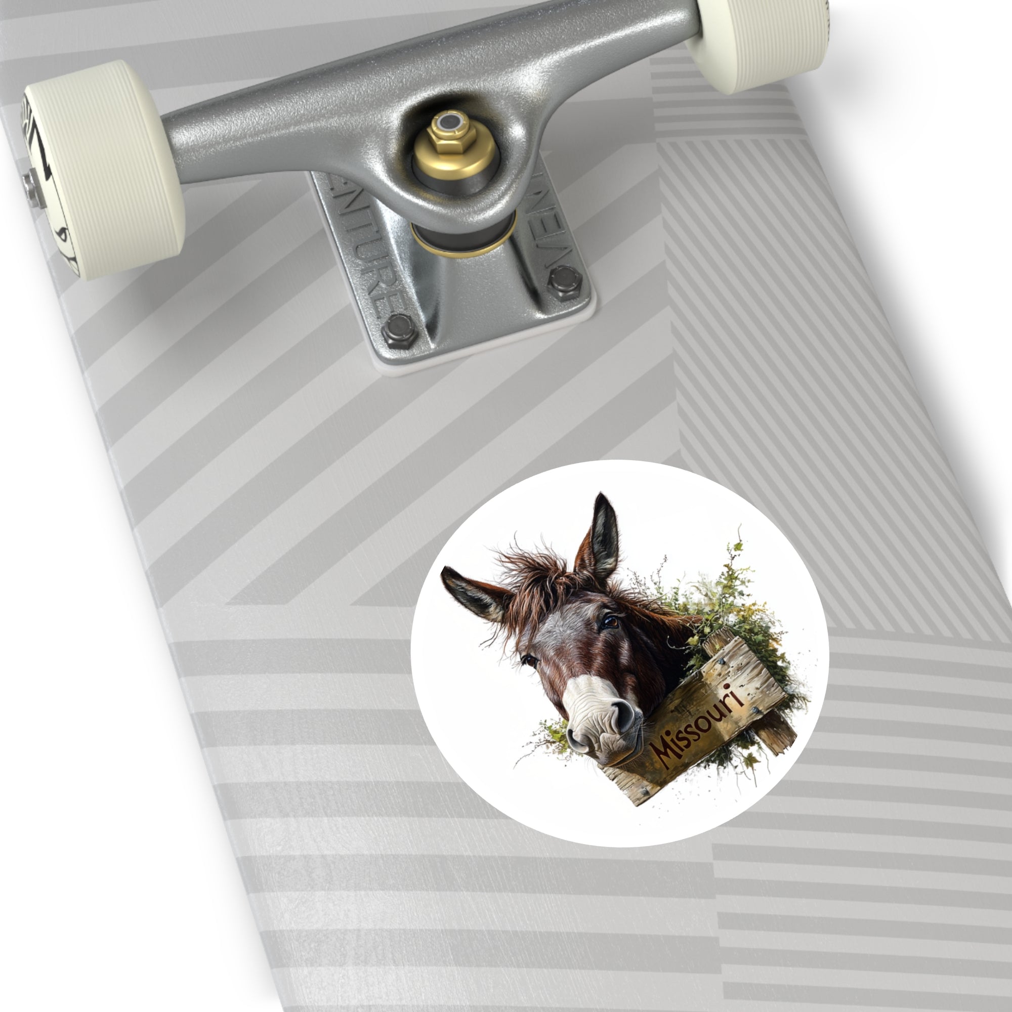 Missouri Mule Head Sticker, State Animal Art, Rustic Design, Farm Theme