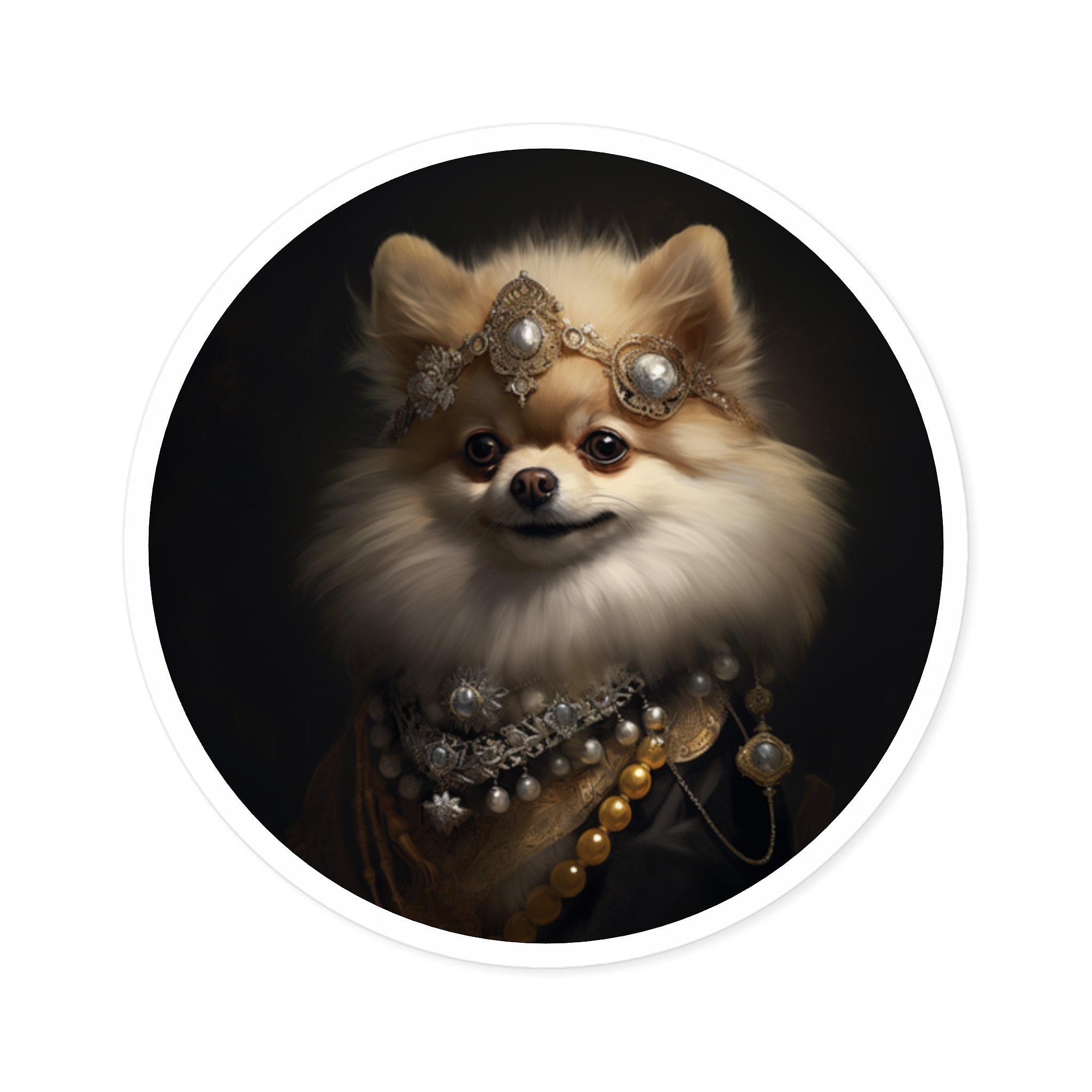 Regal Pomeranian Sticker