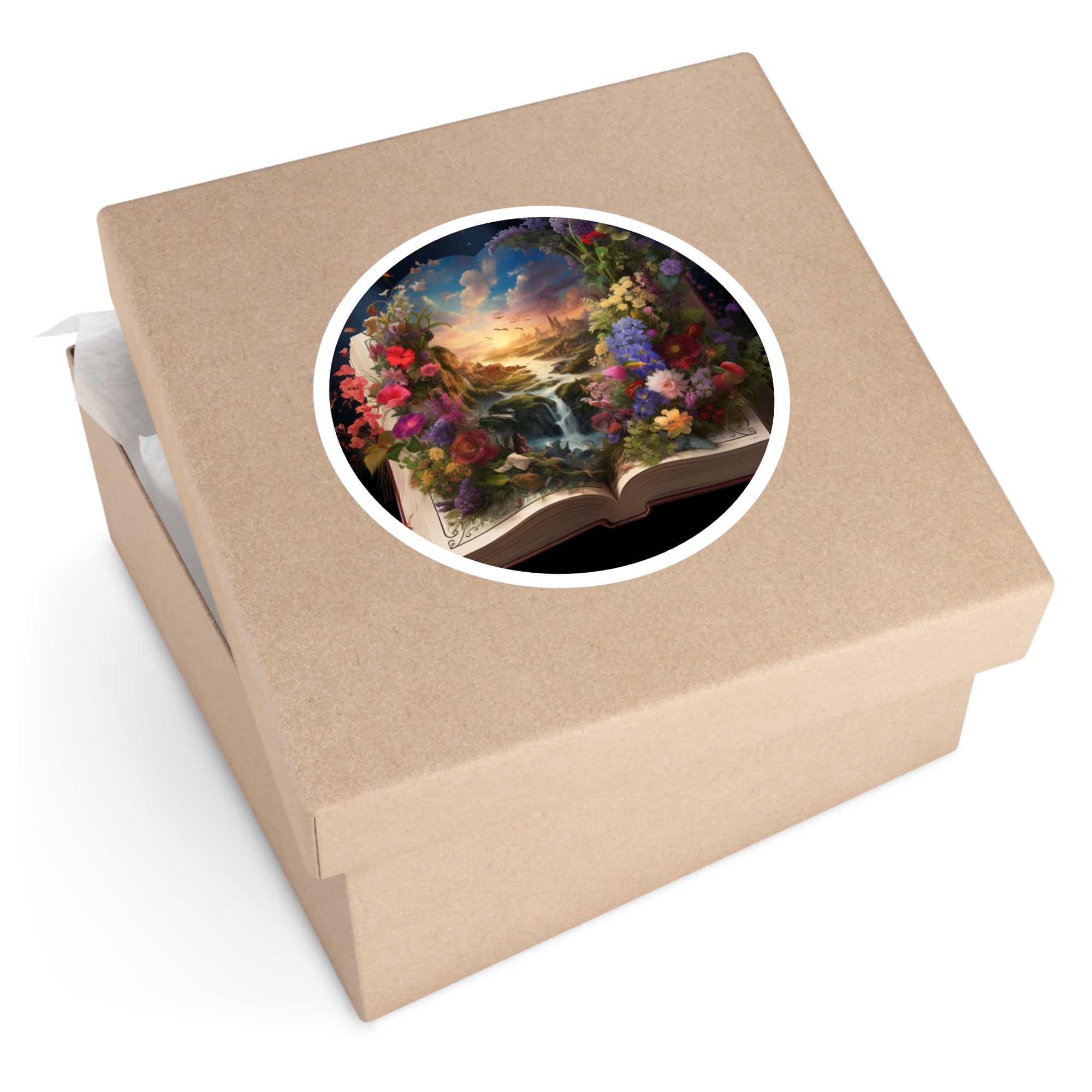 Blooming Faith, Nature-Inspired Bible Sticker, Journal or Laptop, Spiritual Gift