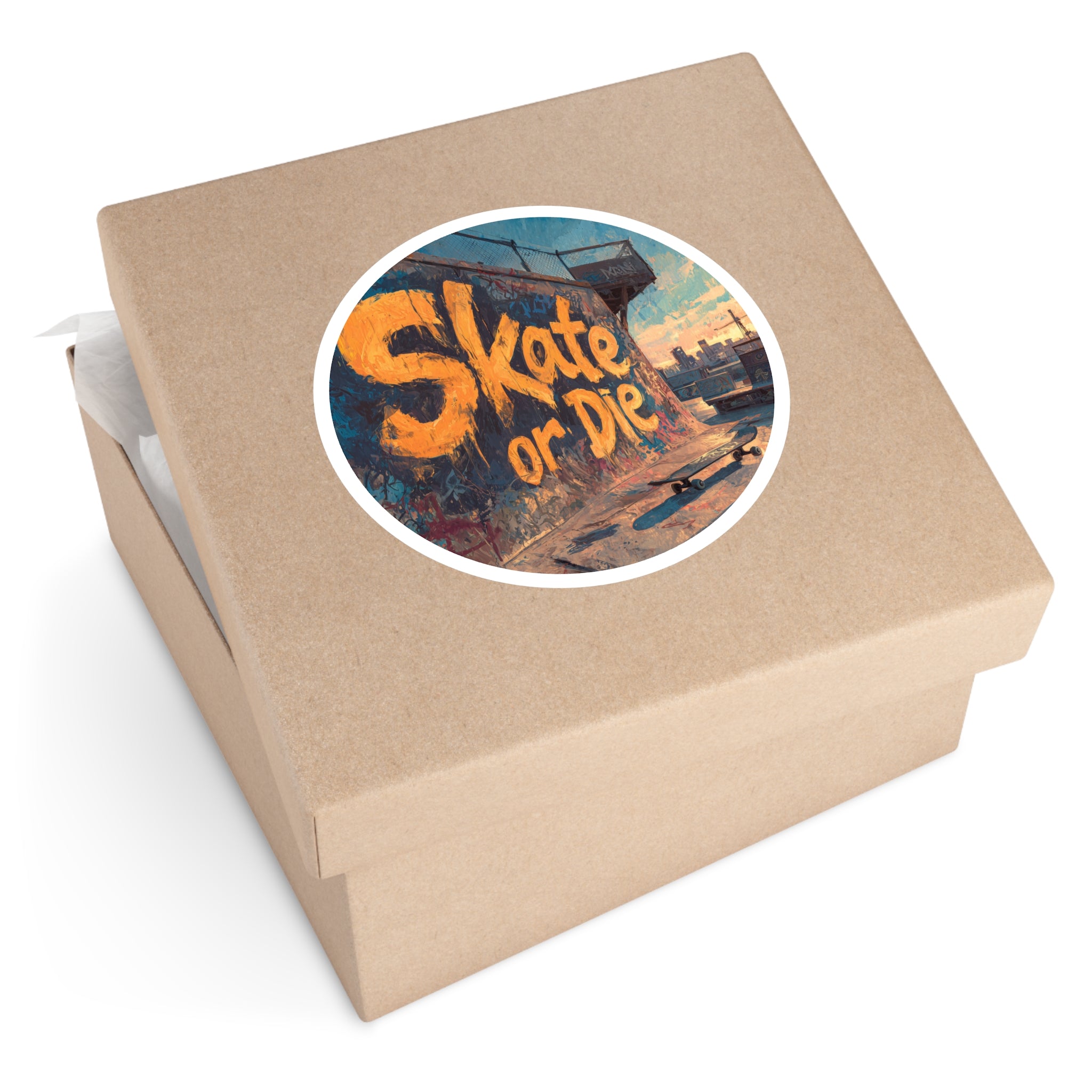 Skate or Die Sticker, Graffiti Wall Art, Urban Design, Skater Gift