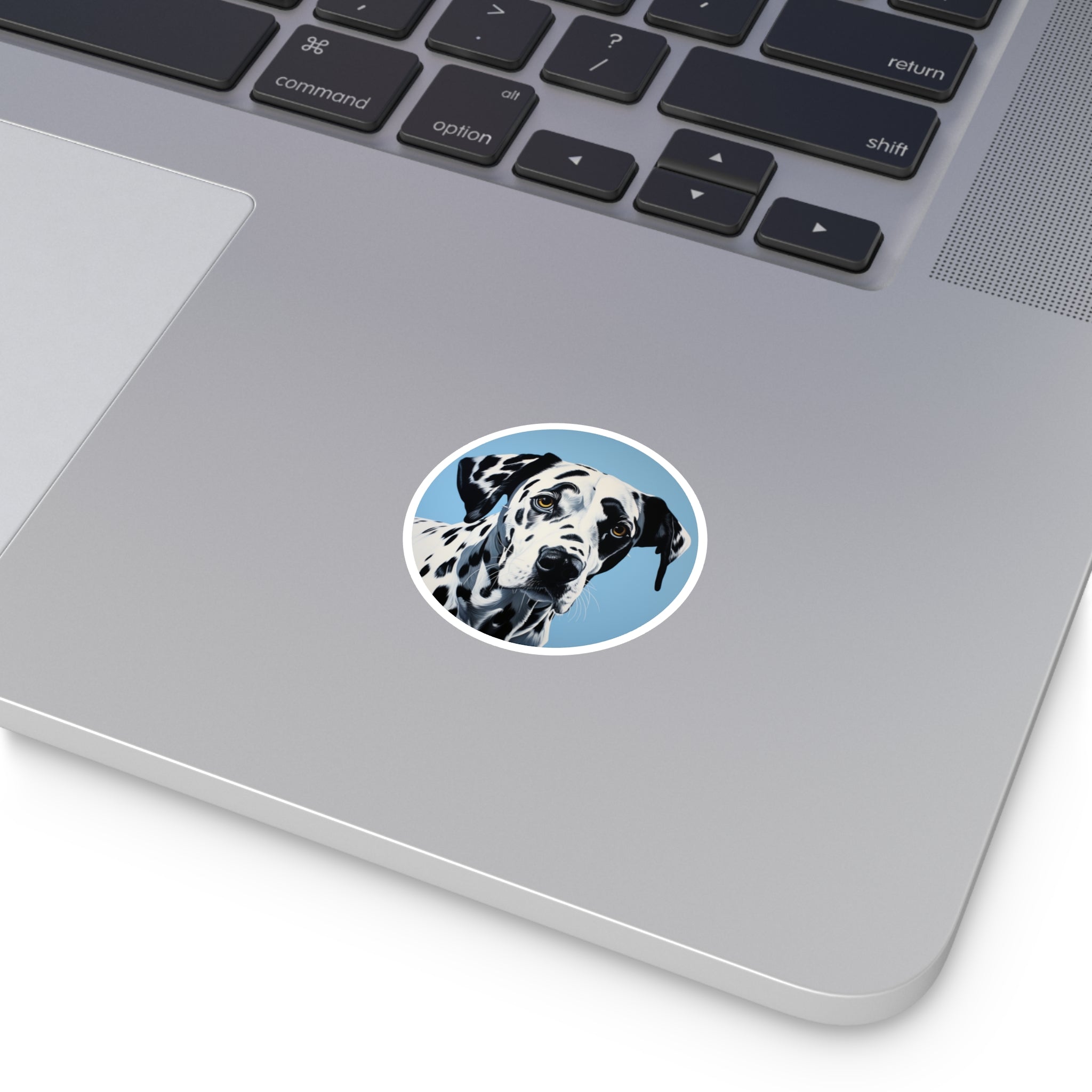 Dalmatian Dog Sticker, Black and White Pet Art, Modern Dog Design