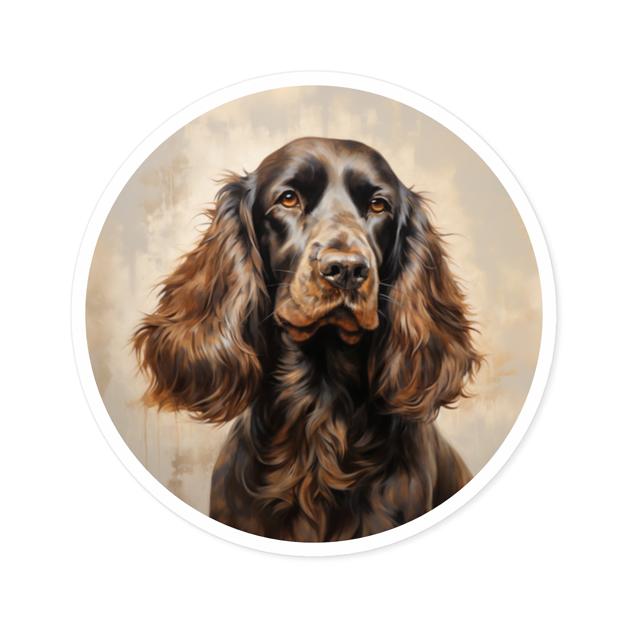 Cocker Spaniel Sticker, Realistic Dog Art, Pet Lover Gift, Classic Design