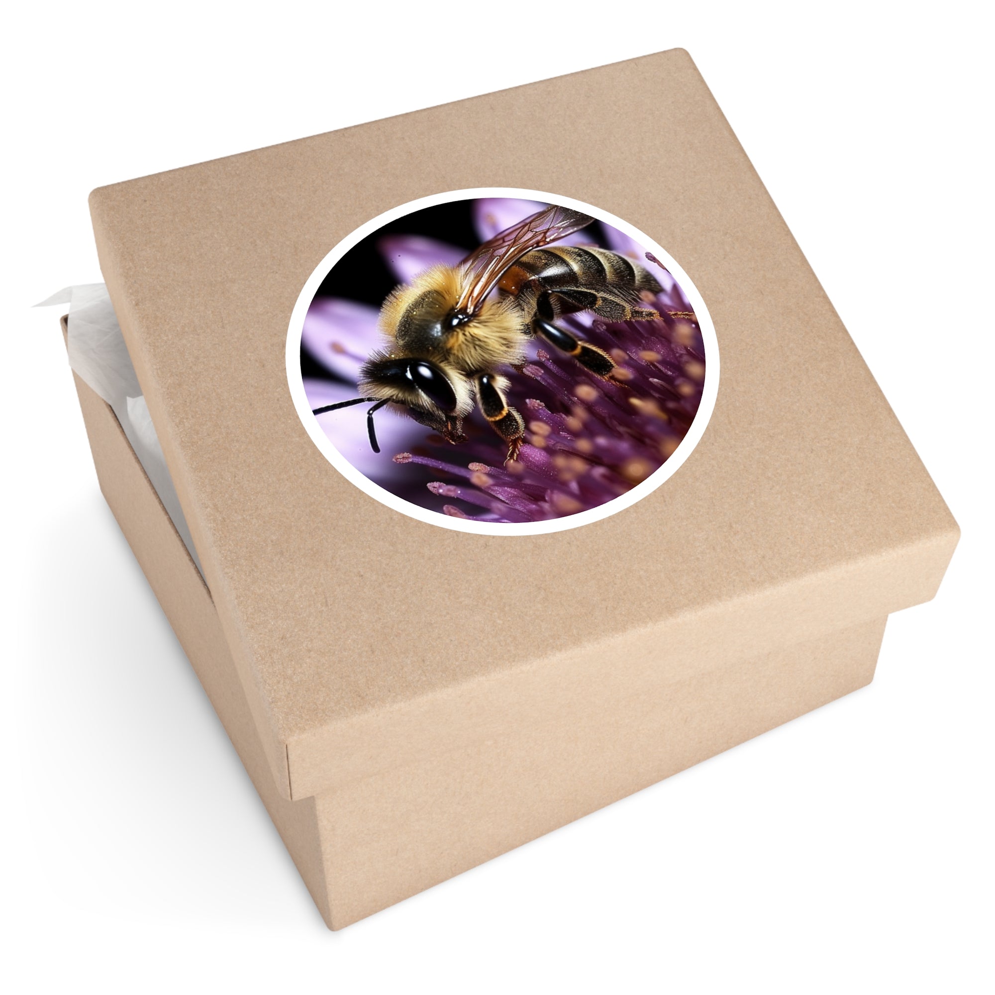 Honey Bee, Pollination Sticker, Laptop Decal, Nature Inspired Gift