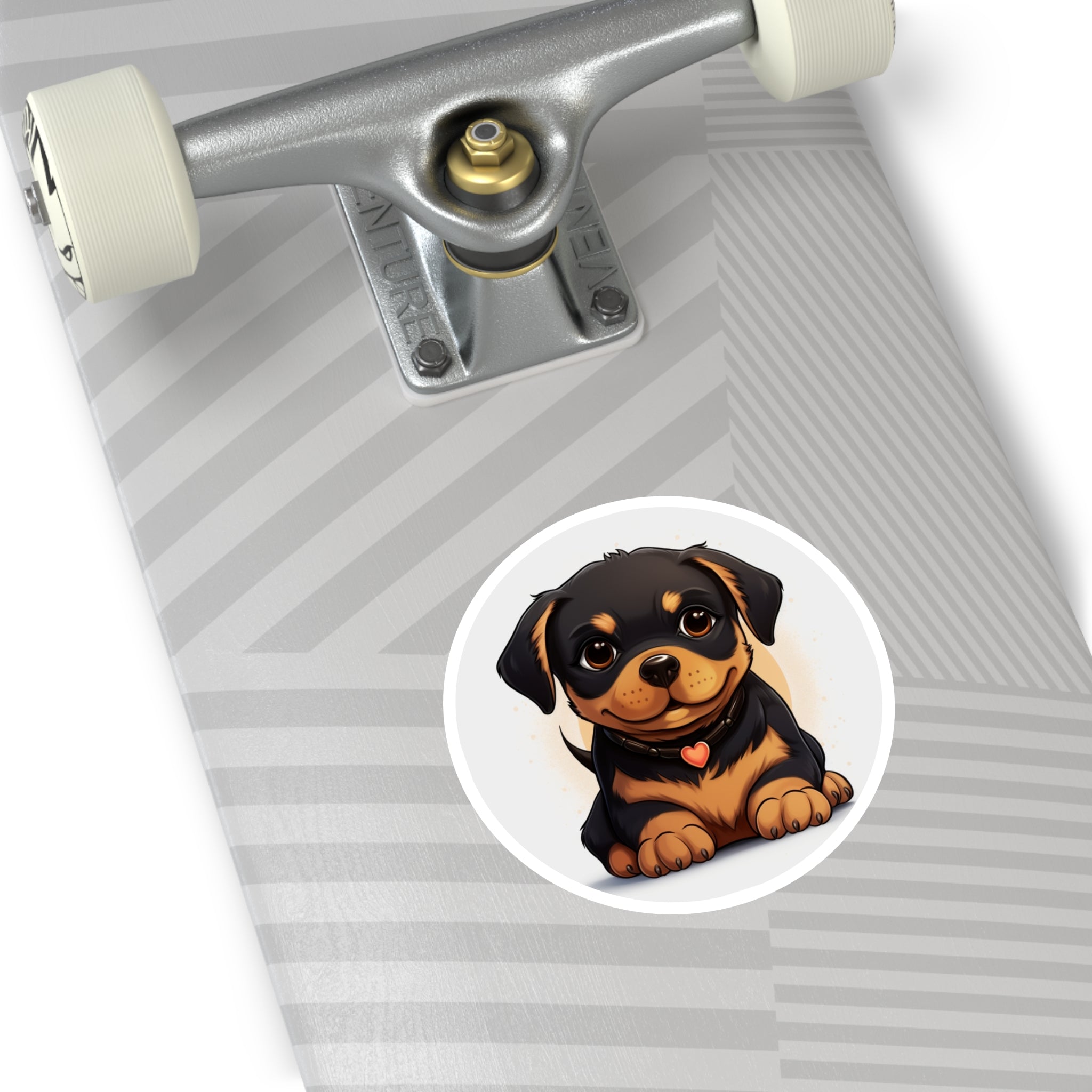 Cute Rottweiler Puppy Sticker, Kawaii Dog Art, Adorable Pet Design, Fun Gift