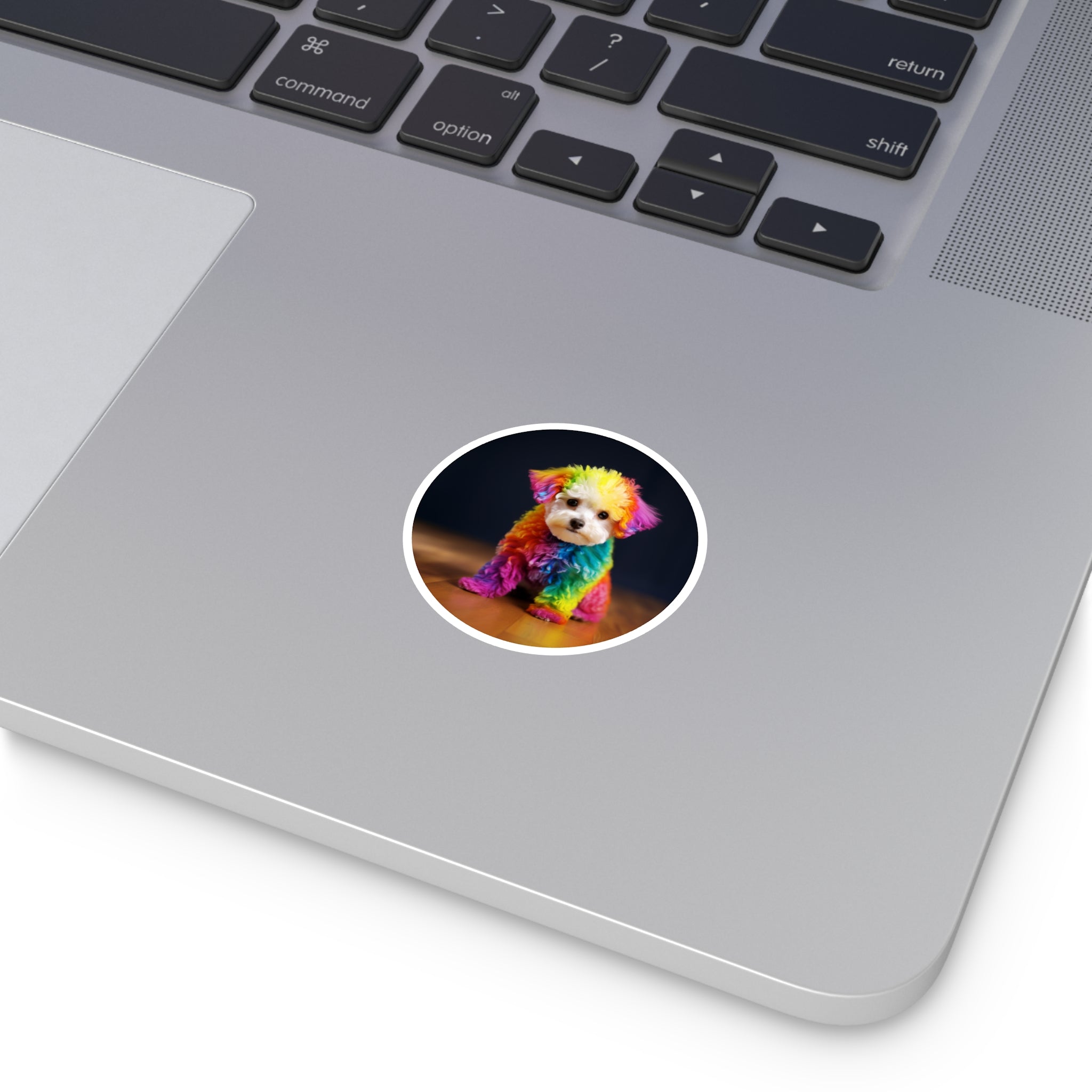 Bichon Frise, Psychedelic Sticker, Laptop Decal, Gift for Dog Lovers