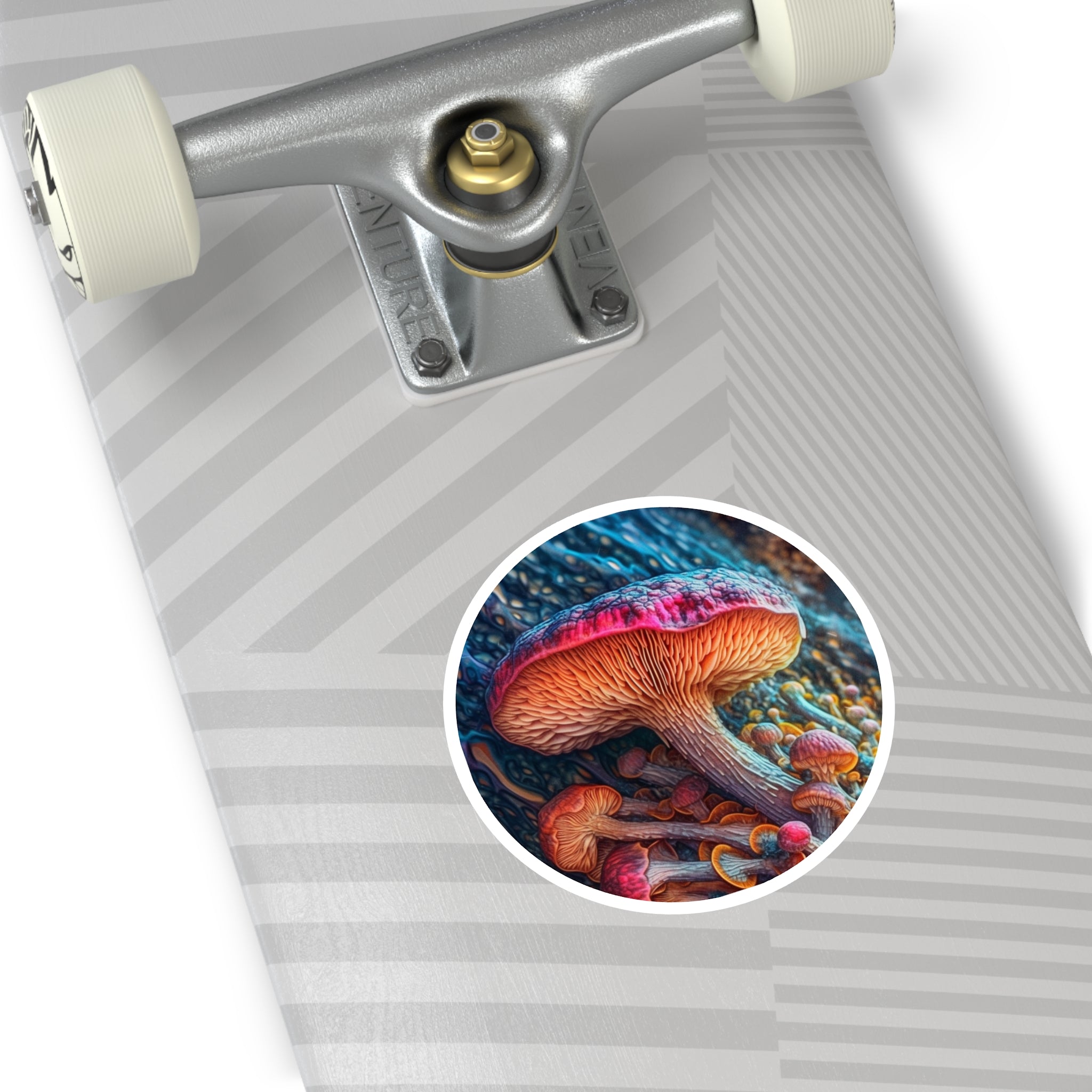 Mushroom Cluster, Nature Art Sticker, Forest Decor, Unique Gift