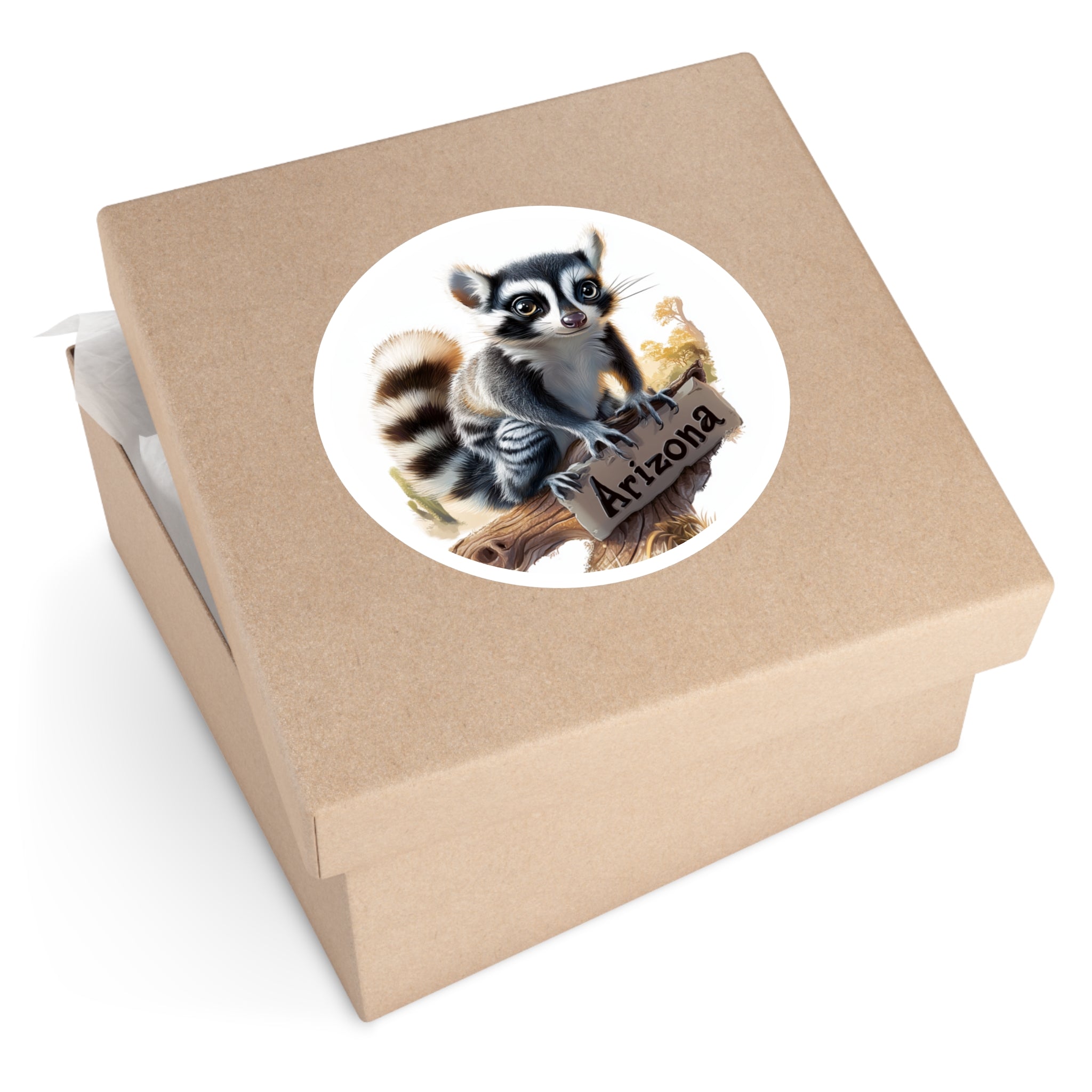 Arizona Ringtail, Desert Wildlife Sticker, Laptop or Water Bottle, State Animal Art