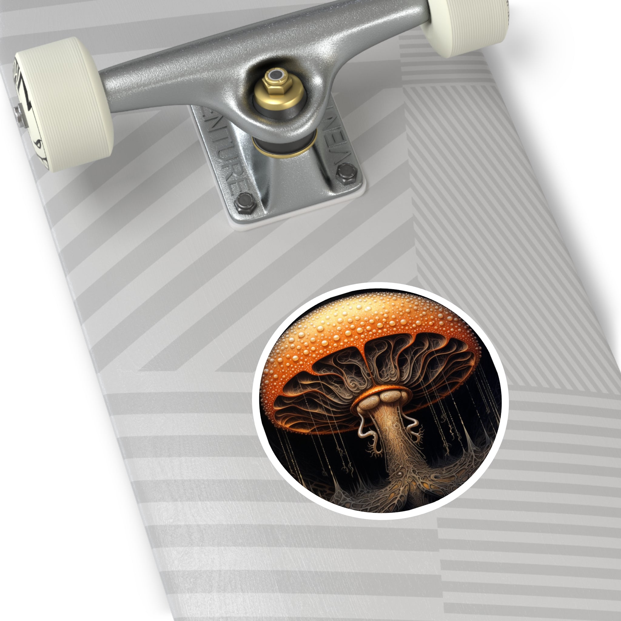 Ornate Mushroom, Nature Art Sticker, Notebook Decor, Forest Gift