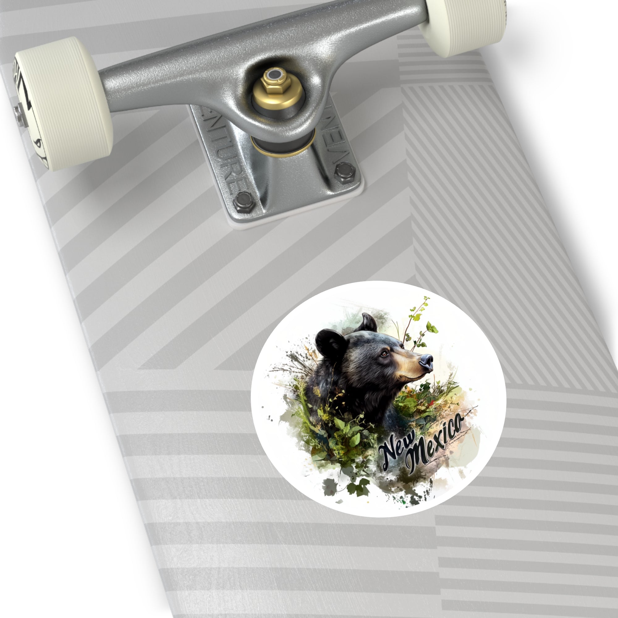 New Mexico Black Bear, Nature Brush Art Sticker, State Wildlife, Mountain Design