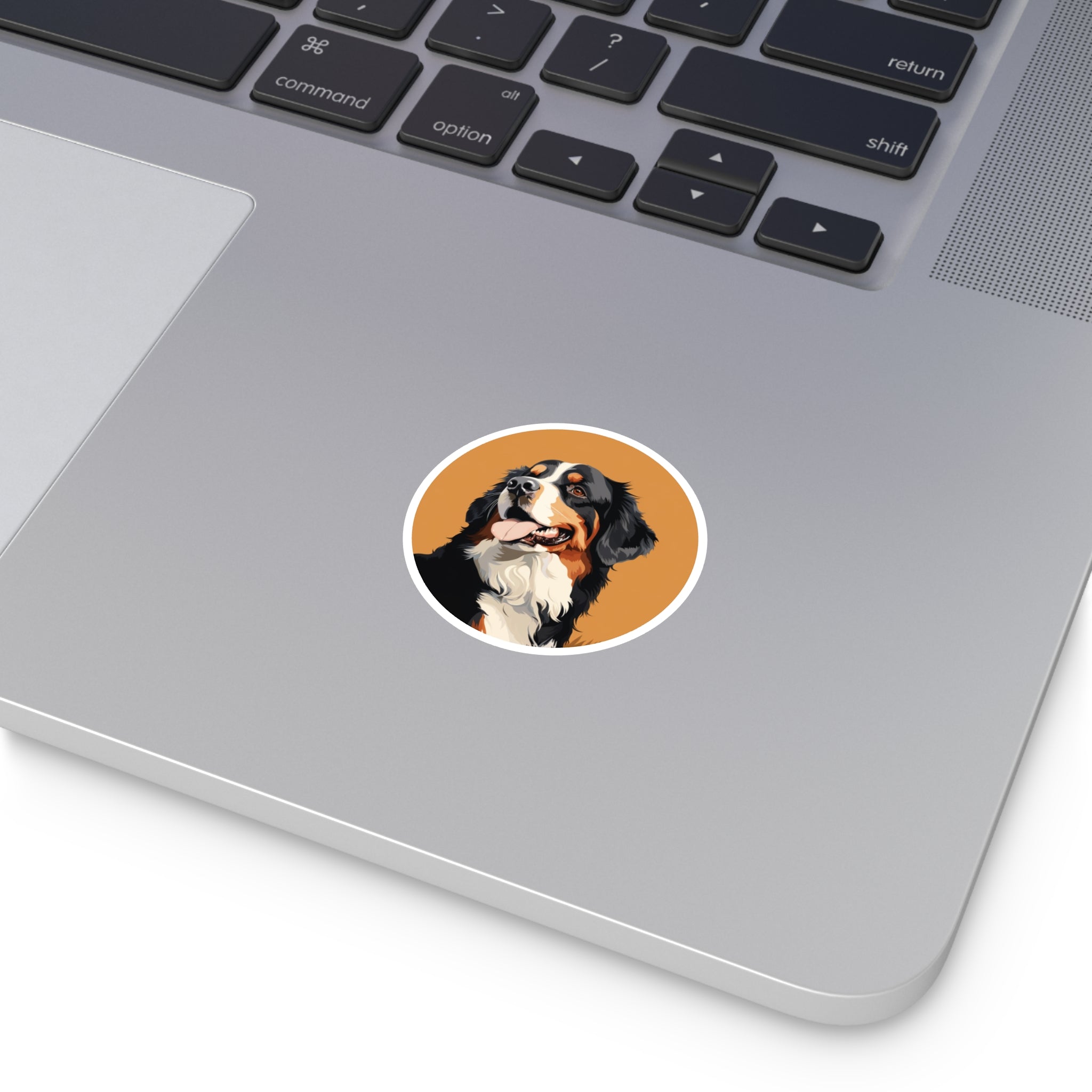 Bernese Mountain Dog, Flat Design Sticker, Laptop Decal, Gift for Dog Lovers