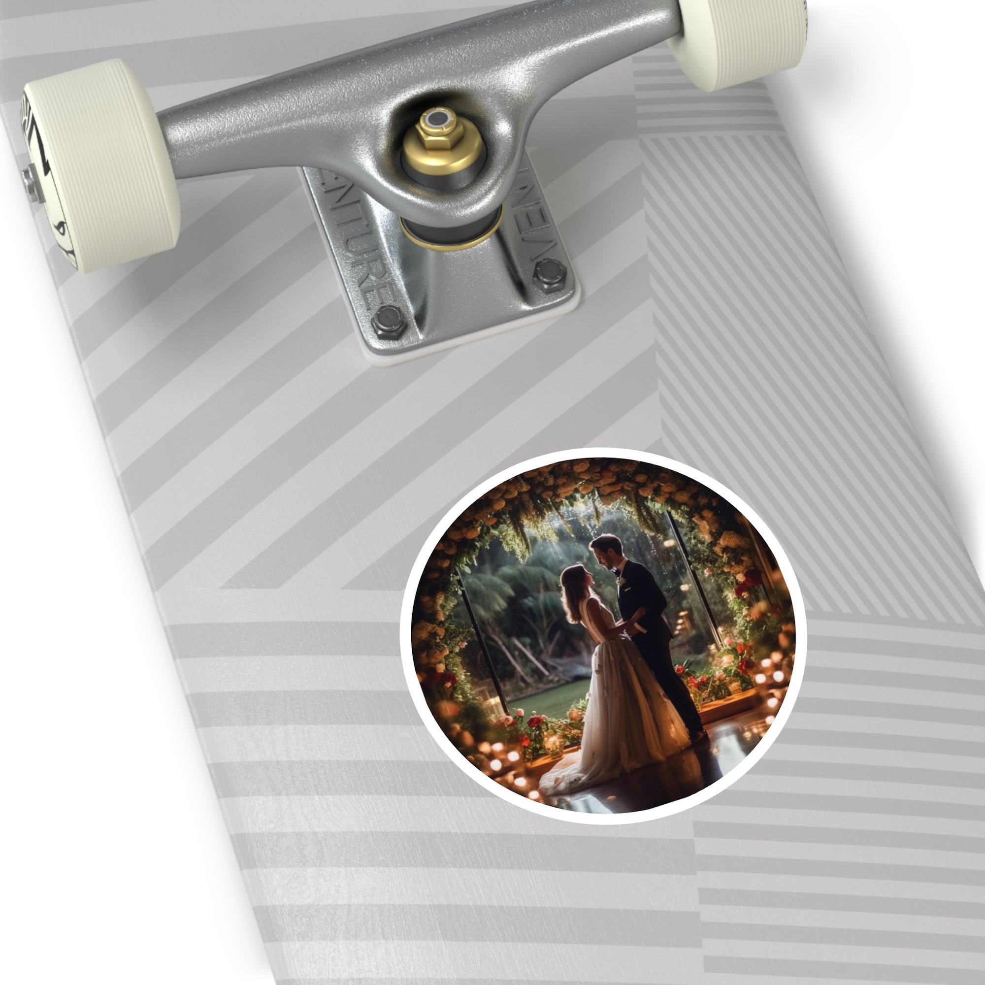 Majestic Wedding, Romantic Couple Sticker, Laptop or Scrapbook, Love Celebration