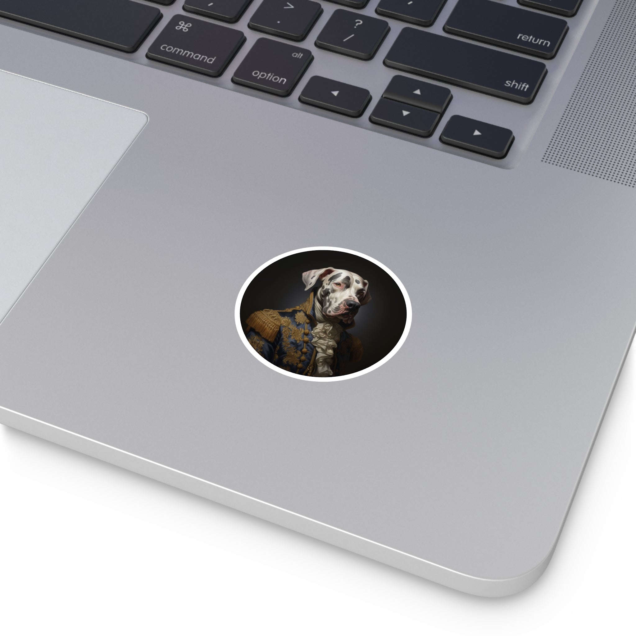 Great Dane Portrait Sticker, Regal Dog Art, Classic Baroque Style, Pet Lover Design