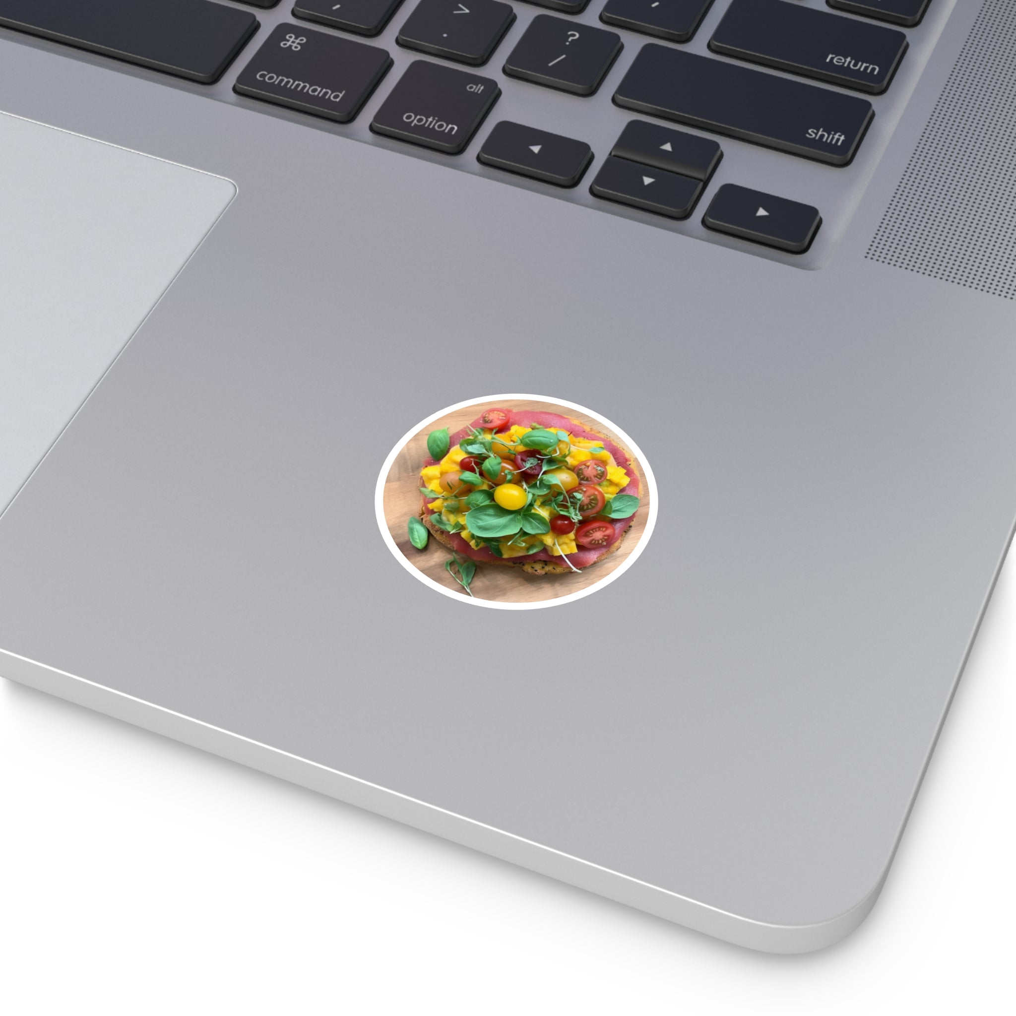 Bohemian Pizza, Food Art Sticker, Laptop Decal, Gift for Foodies